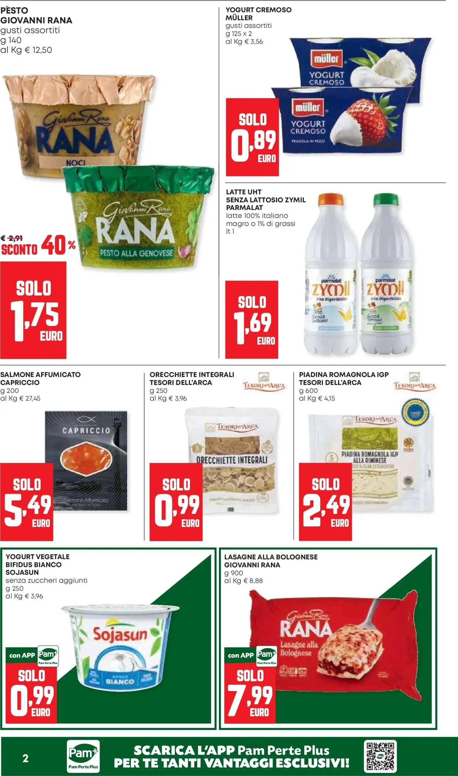 Volantino Panorama del 30/07/2026 | Pagina: 2 | Prodotti: Salmone affumicato, Yogurt, Tè, Orecchiette