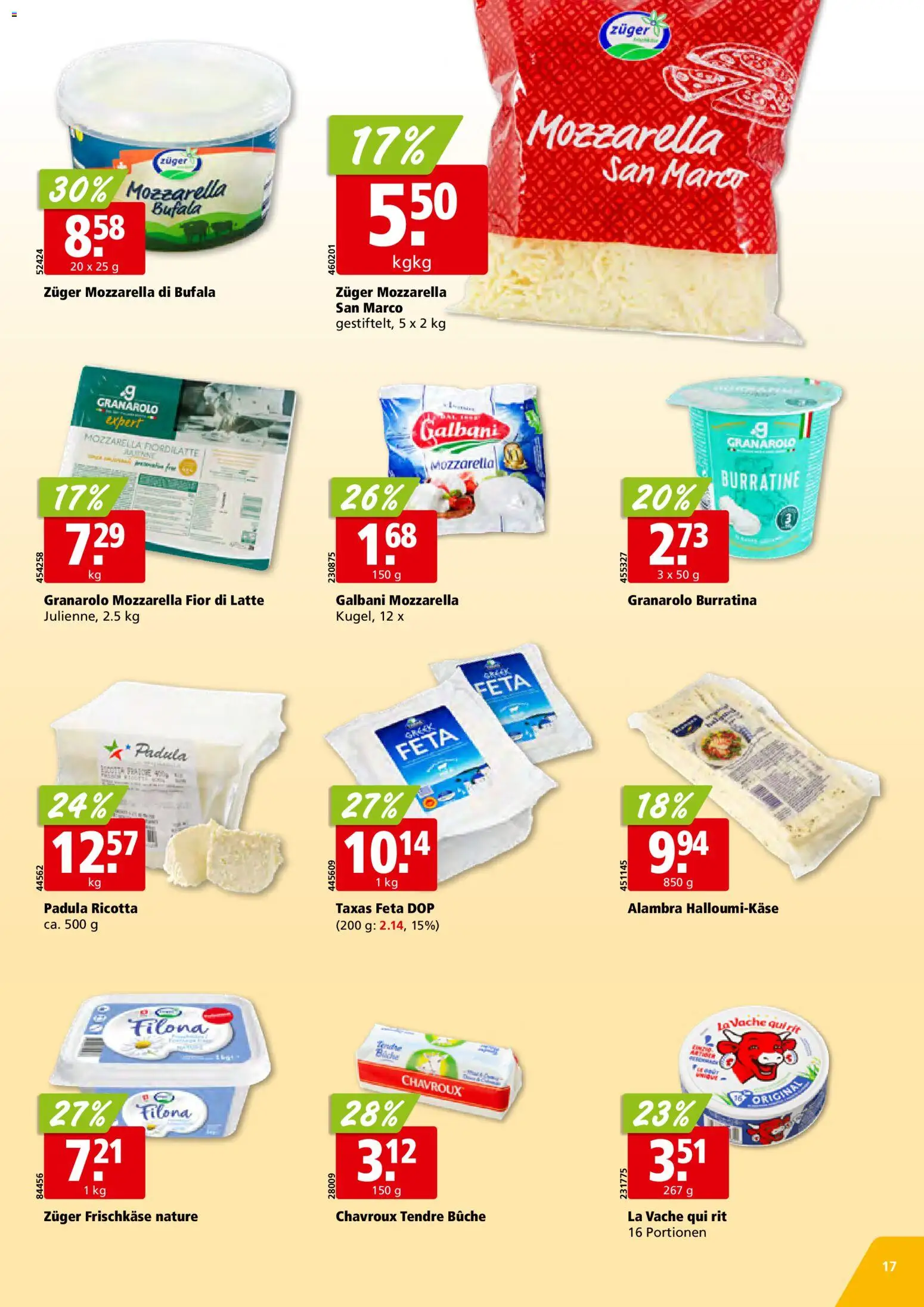 Aligro aktionen Chavannes, Matran, Genf, Sitten – gültig ab 22.06.2026 | Seite: 17 | Produkte: Feta