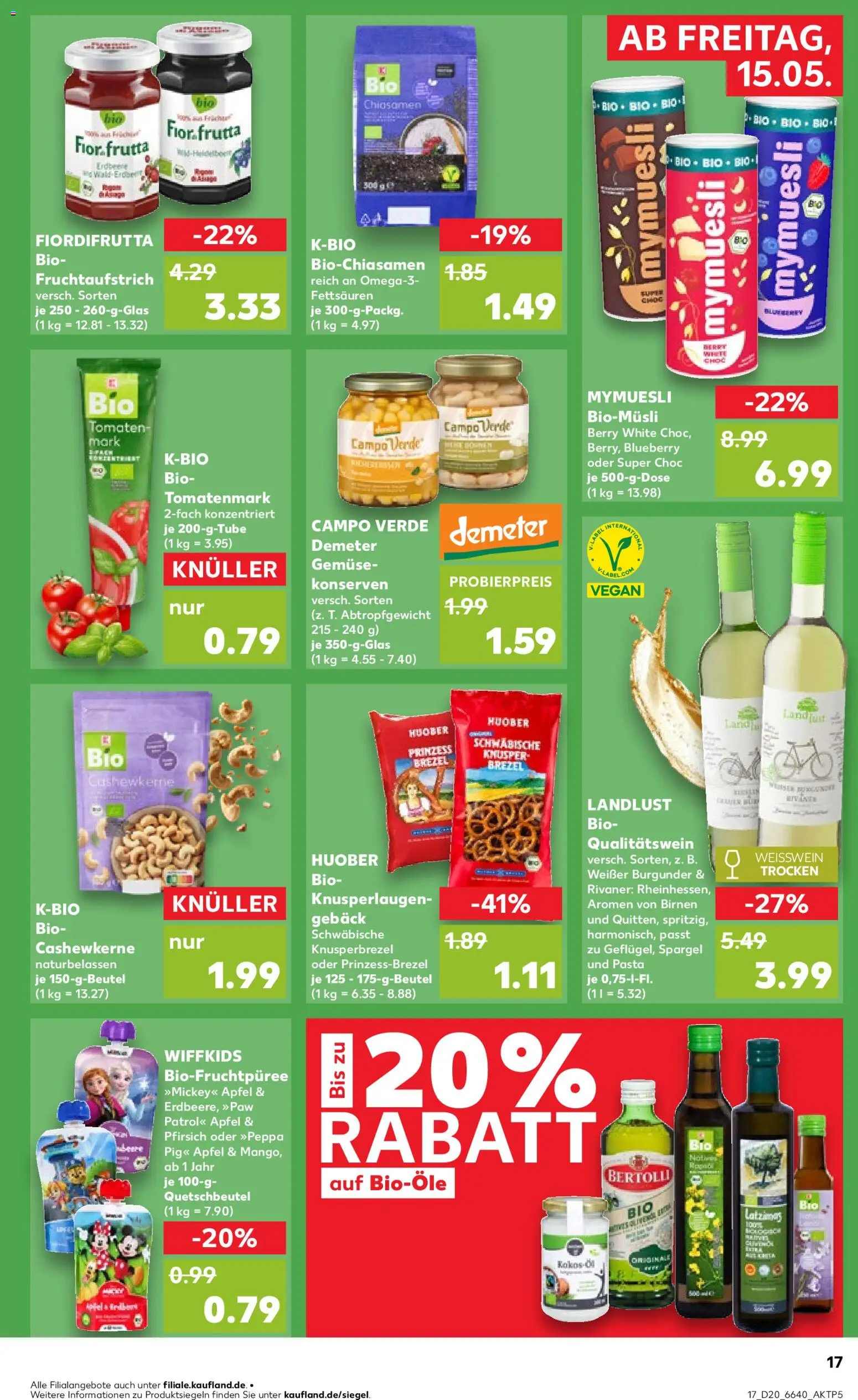 Kaufland Prospekt 	 – gültig ab 15.05.2026 | Seite: 17 | Produkte: Tomaten, Spargel, Pfirsich, Pasta