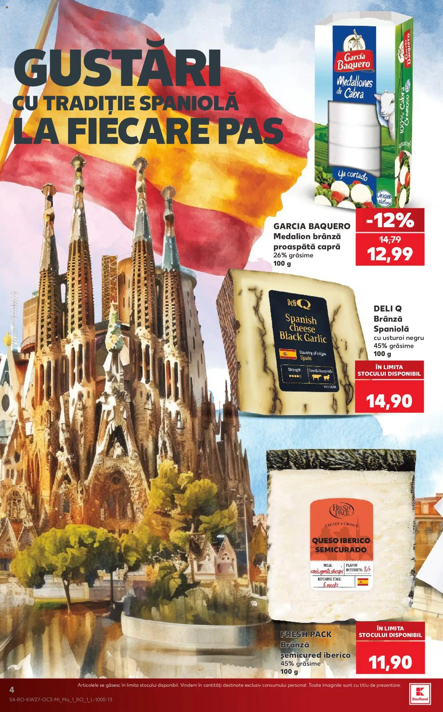 Noul catalog Kaufland – valabil de la 01.07.2026 | Pagină: 4 | Produse: Brânză, Usturoi