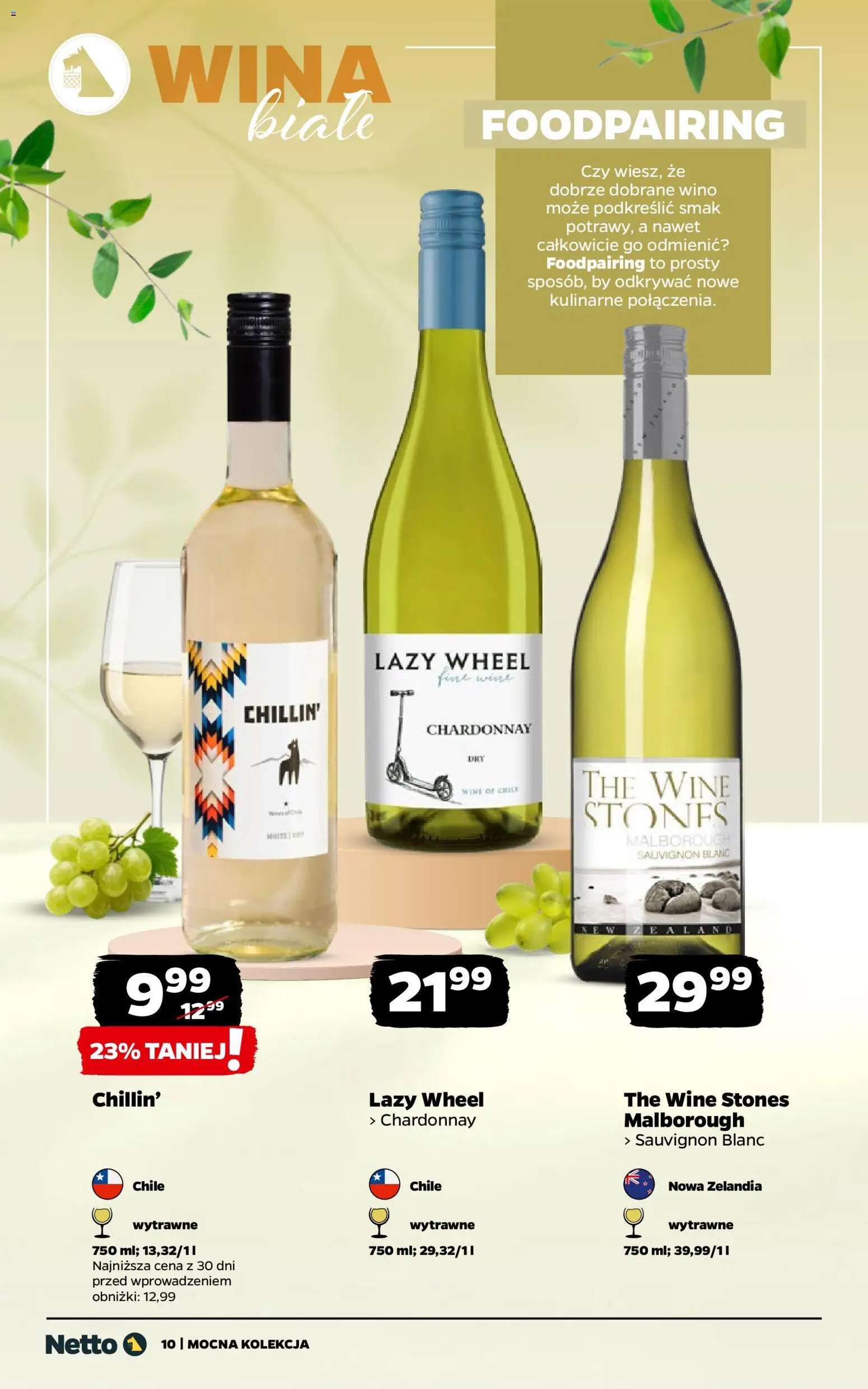 Netto gazetka - Wina od 08.06.2026 | Strona: 10 | Produkty: Chardonnay, Wino