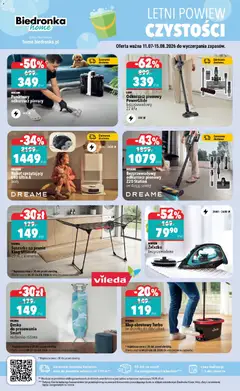 Pogląd oferty "VILEDA Suszarka na pranie King Ultimate 20 m, z klamerkami, Suszarka na pranie King Ultimate 20 m, z klamerkami" - ważna od 11.07.2026 | Strona: 4 | Produkty: Suszarka, Robot, Deska do prasowania, Mop obrotowy
