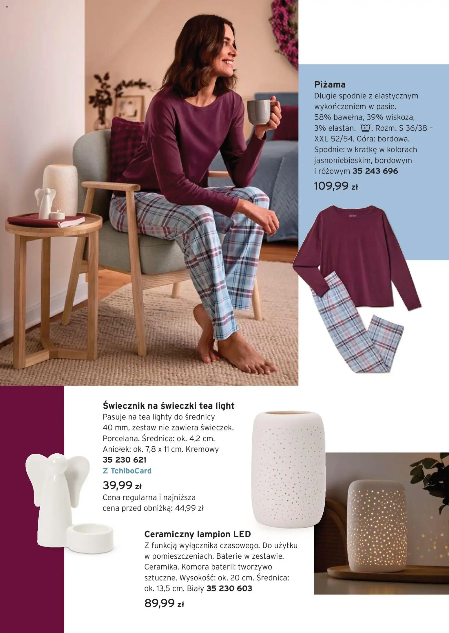 Tchibo promocje od 06.10.2026 | Strona: 6 | Produkty: Spodnie, Piżama, Baterie, Lampion