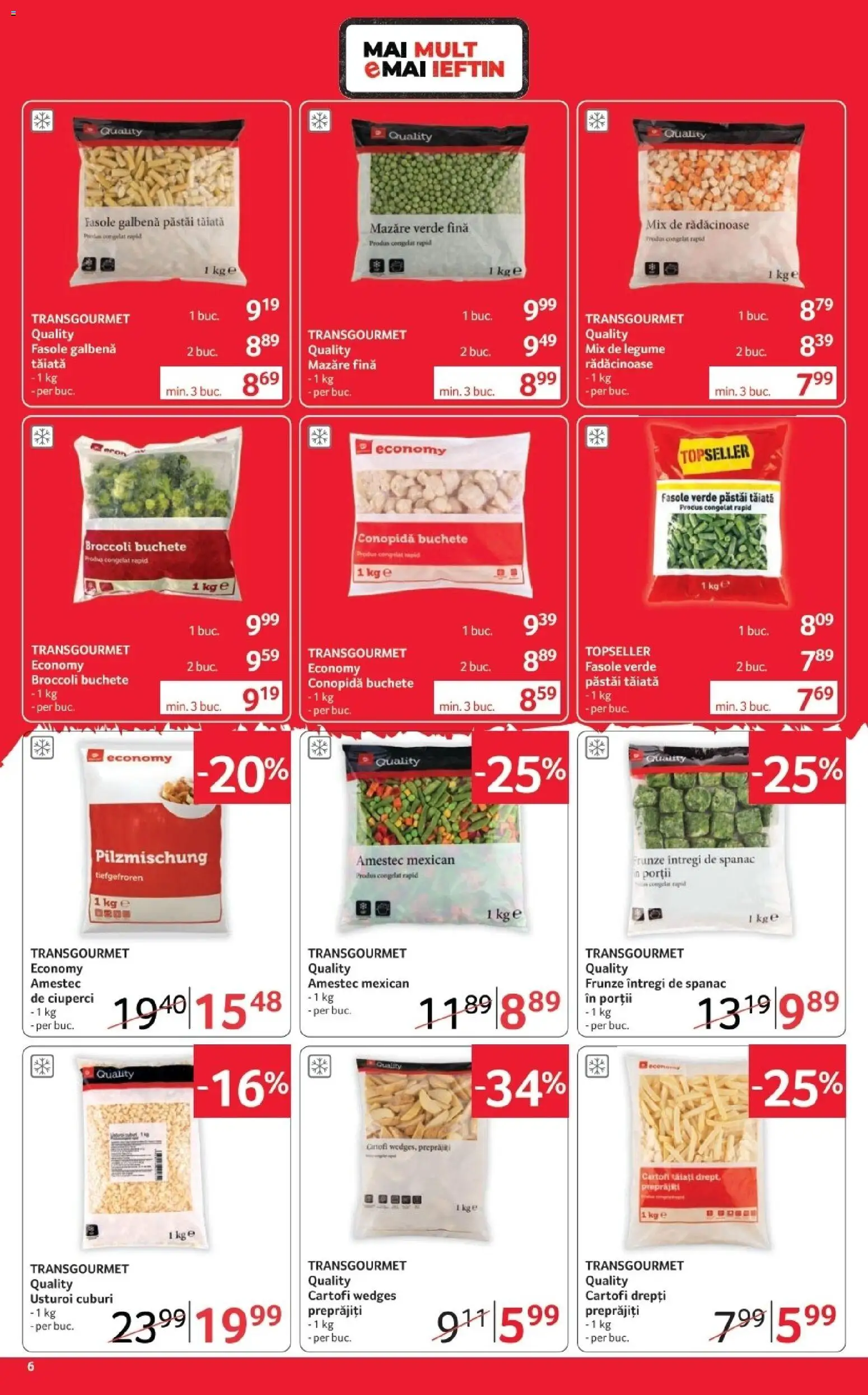 Noul catalog Selgros – valabil de la 16.10.2026 | Pagină: 6 | Produse: Ciuperci, Broccoli, Legume, Usturoi