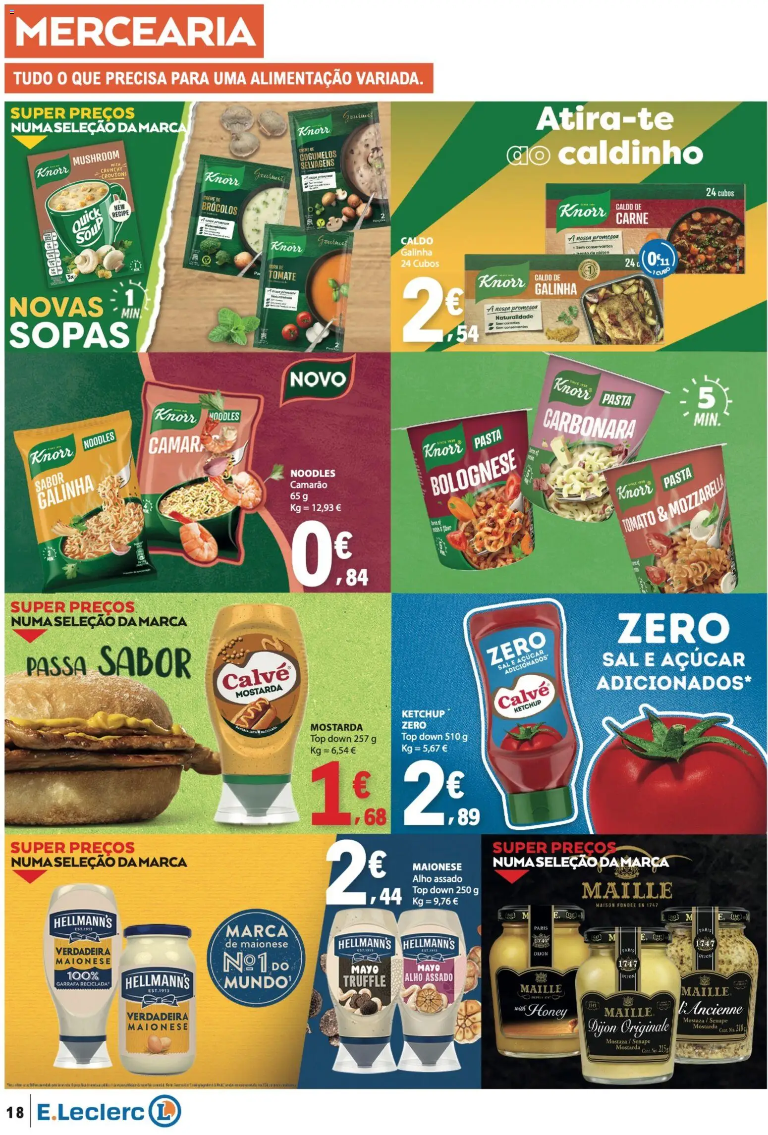 E.Leclerc folheto │ válido de 04.06.2026 | Página: 18 | Produtos: Brócolos, Top, Sal, Tomate
