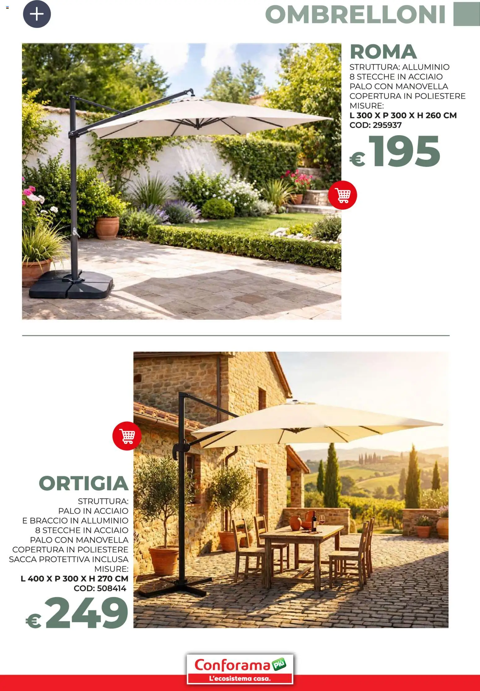 Volantino Conforama del 19.03.2026 | Pagina: 25 | Prodotti: Alluminio