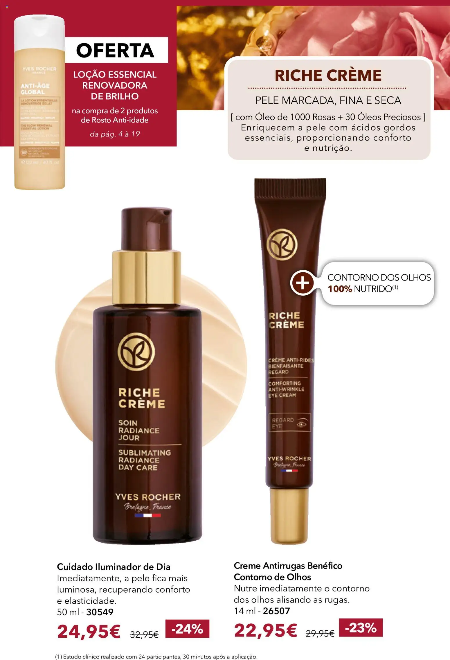 Yves Rocher Catálogo 12 │ válido de 24/09/2026 | Página: 14 | Produtos: Iluminador, Óleo, Creme