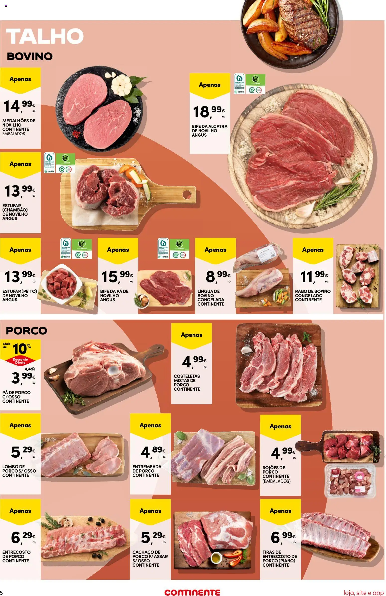 Continente Semanal Continente Bom Dia │ válido de 05.05.2026 | Página: 5 | Produtos: Lombo, Pá