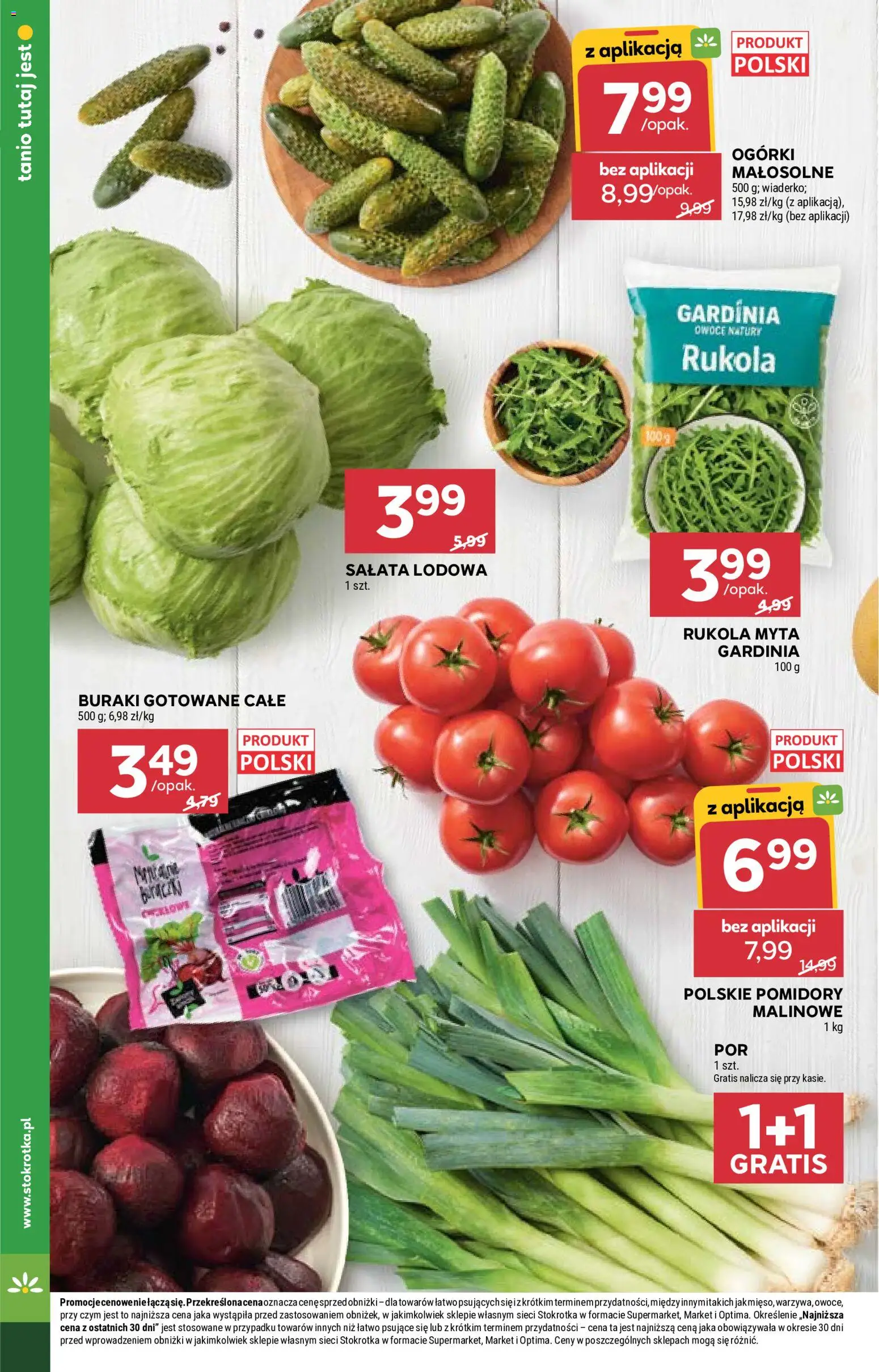 Stokrotka gazetka od 02.06.2026 | Strona: 8 | Produkty: Buraki, Pomidory malinowe, Rukola, Pomidory