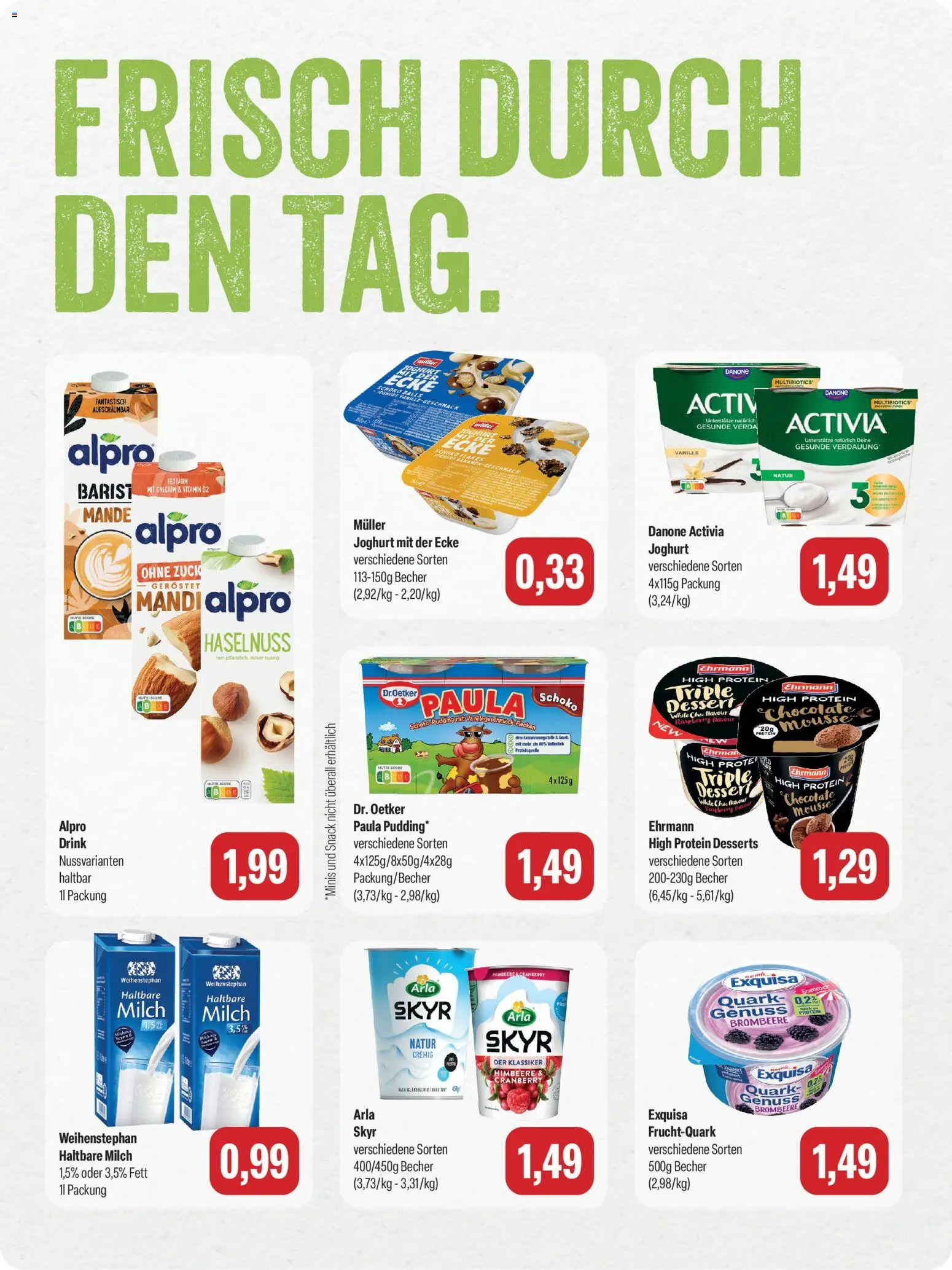 Feneberg Angebote – gültig ab 28.09.2026 | Seite: 6 | Produkte: Milch, Joghurt, Haltbare milch, Pudding