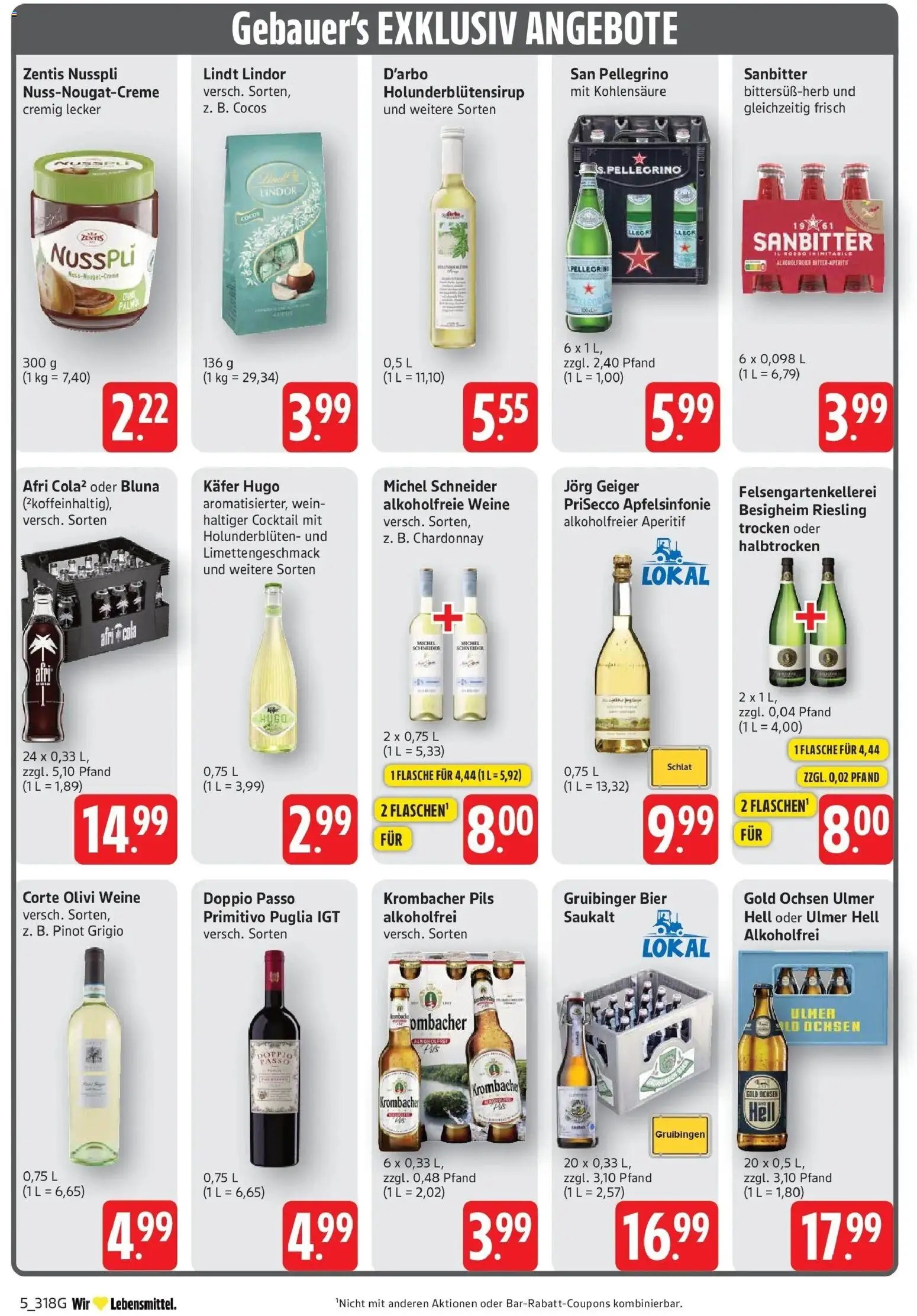 Edeka prospekt Geislingen – gültig ab 29.06.2026 | Seite: 7 | Produkte: Pils, Doppio Passo, Krombacher, Lindt