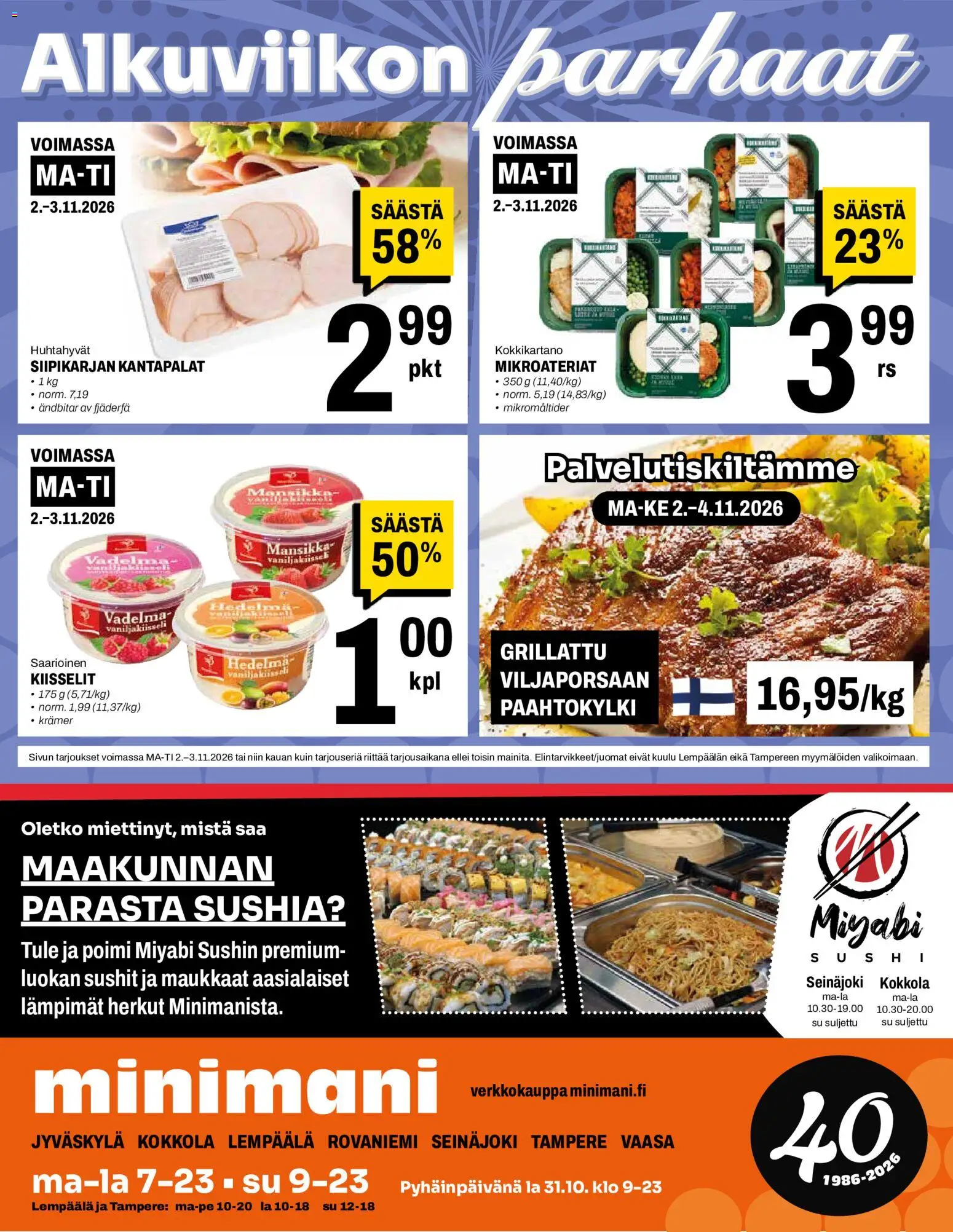 Minimani tarjoukset – voimassa 28/10/2026 alkaen | Sivu: 16