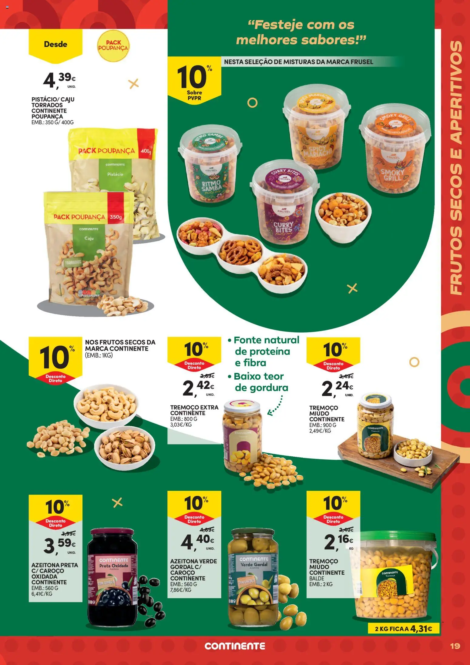 Continente - Futebol Alimenta a fome de vencer │ válido de 09.06.2026 | Página: 19 | Produtos: Balde, Proteina
