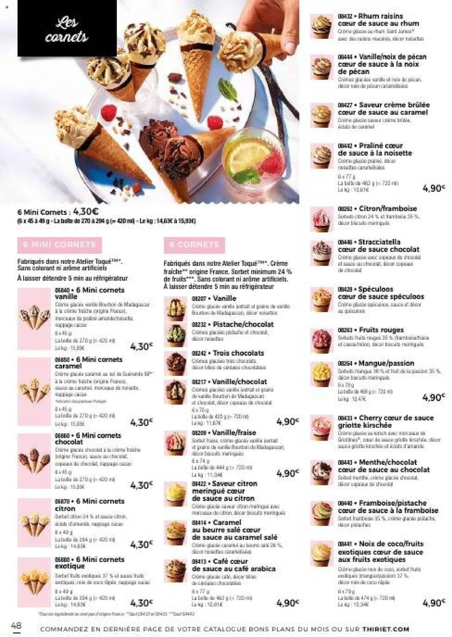 {H1} | Page: 48 | Produits: Citron, Réfrigérateur, Fruits exotiques, Chocolat