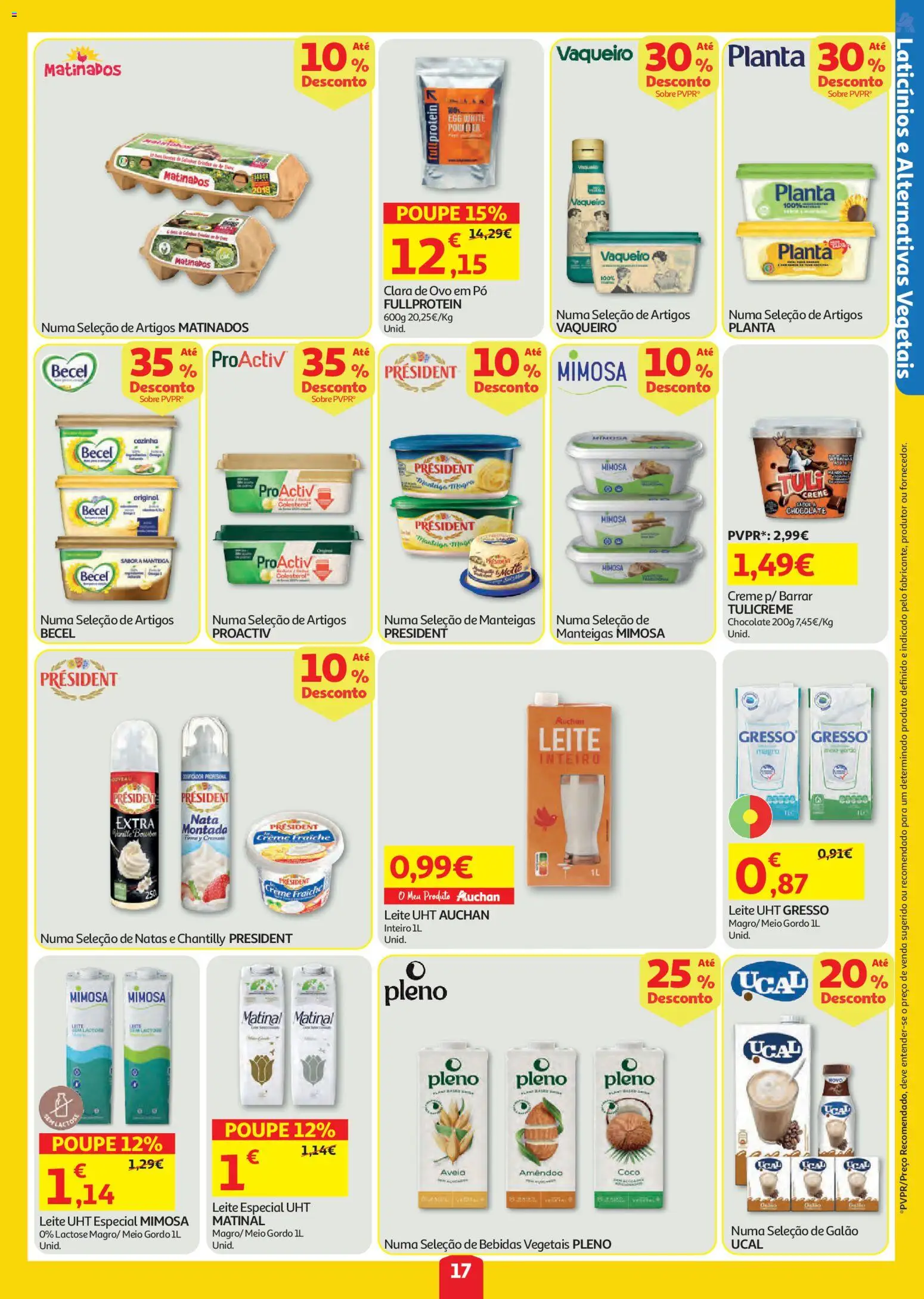 Auchan folheto │ válido de 23/07/2026 | Página: 17 | Produtos: Pó, Chantilly, Manteiga, Chocolate