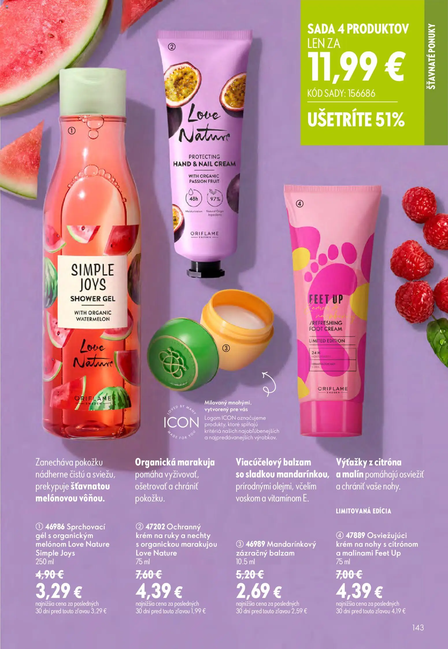 Nové Oriflame akcie – leták je platný od 29.07.2026 | Strana: 143 | Produkty: Krém na ruky, Krém