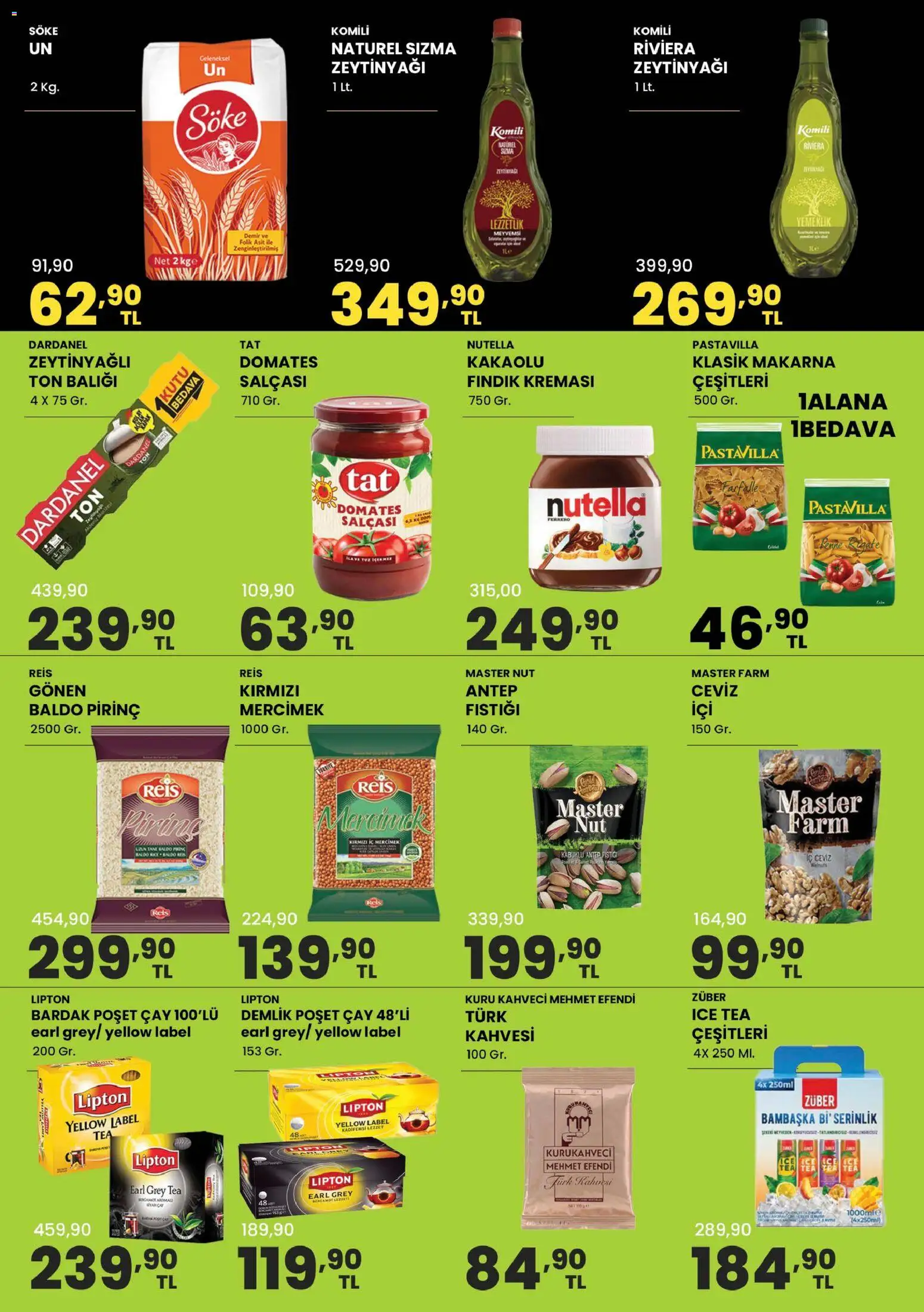 Sarıyer Katalog - 18 Eylül 2026 tarihinden itibaren geçerlidir | Sayfa: 3 | Ürünler: Domates, Pirinç, Makarna, Demlik poşet çay
