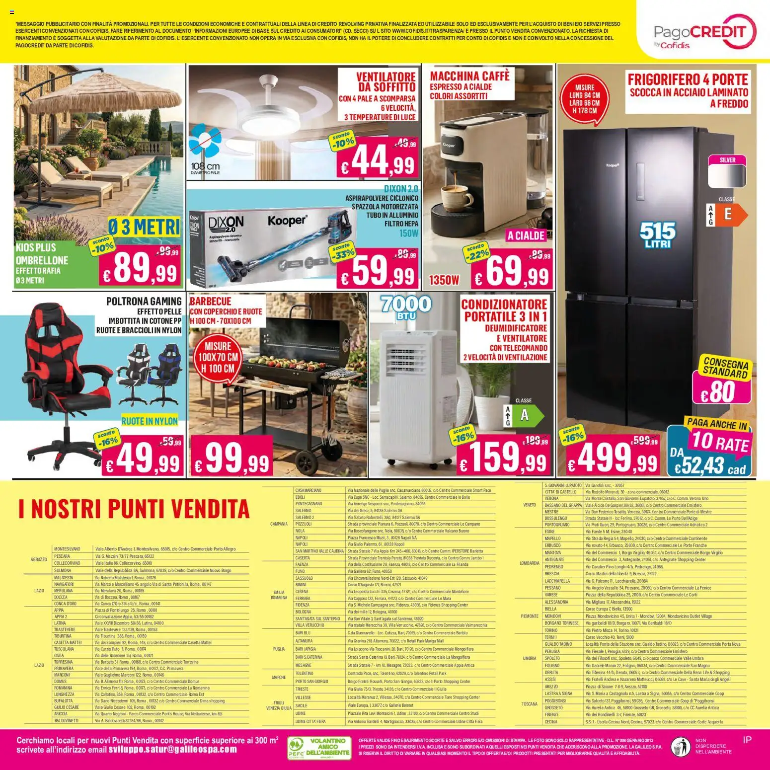 Volantino Satur del 05.06.2026 | Pagina: 20 | Prodotti: Spazzola, Deumidificatore, Barbecue, Frigorifero