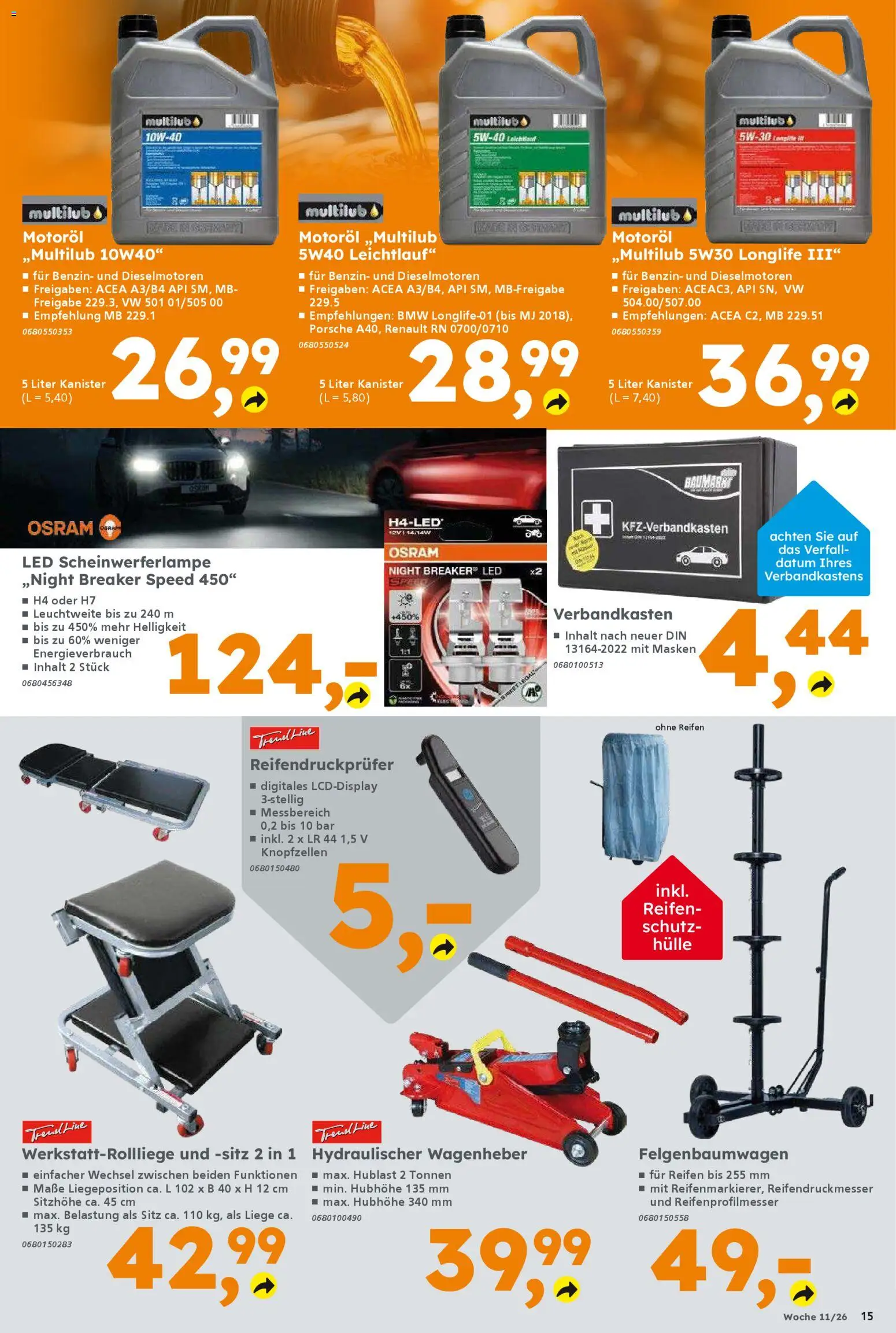 Globus Baumarkt Prospekt 	 – gültig ab 09.03.2026 | Seite: 15 | Produkte: Hülle, Liege
