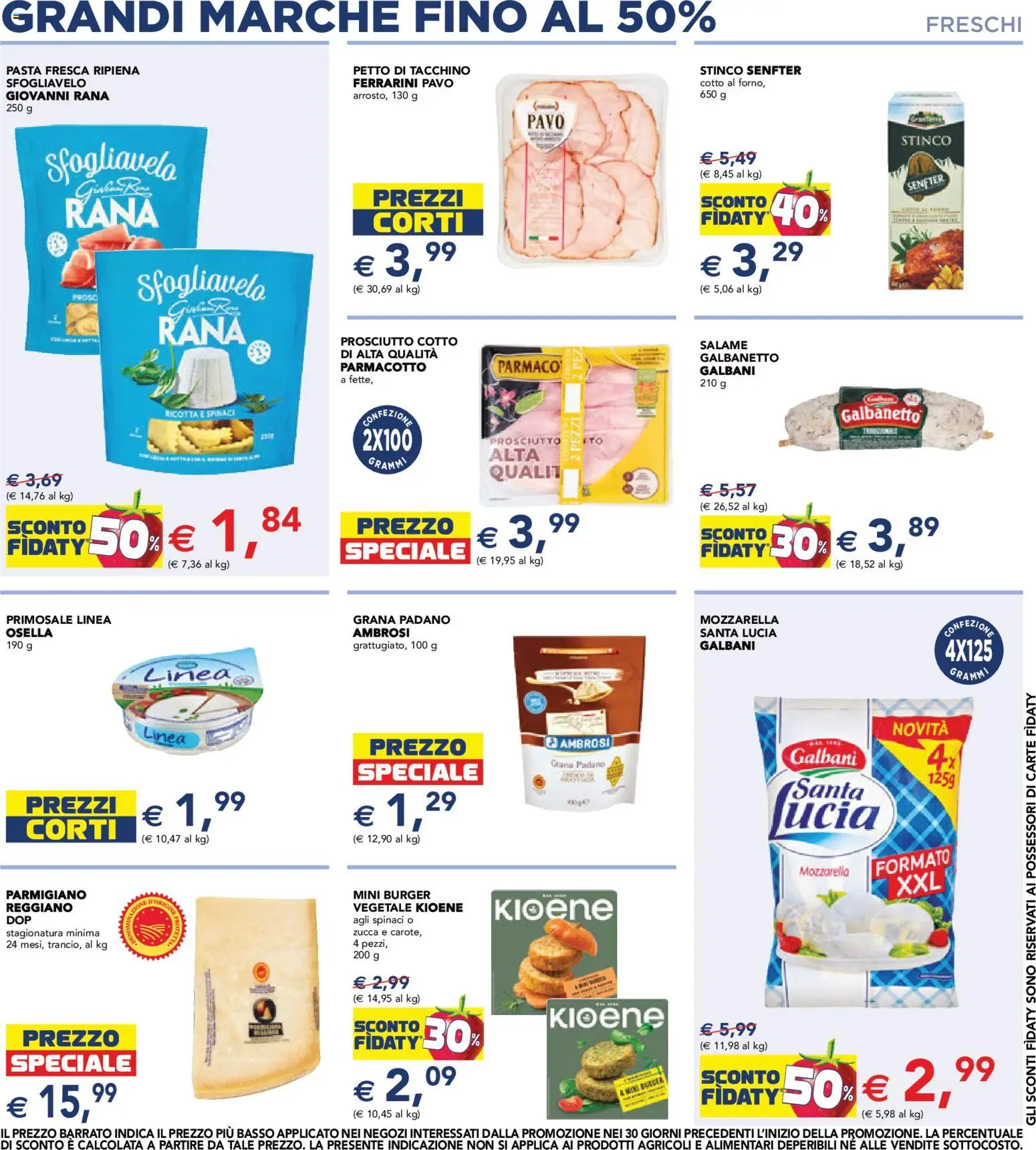 Volantino Esselunga S del 24/09/2026 | Pagina: 2 | Prodotti: Prosciutto Cotto, Tacchino, Pasta, Zucca