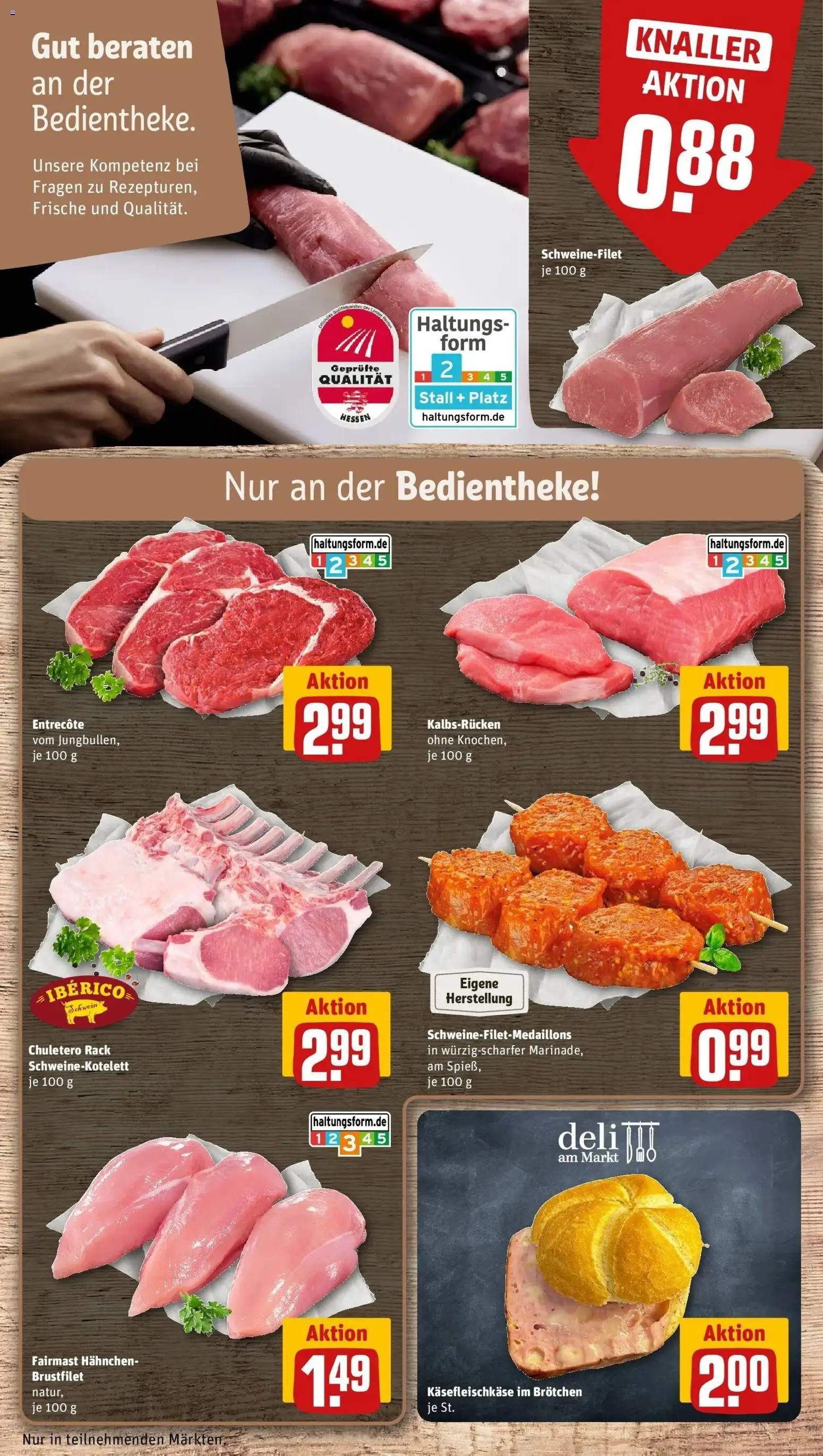 Rewe Prospekt Hofgeismar	 – gültig ab 09.03.2026 | Seite: 10 | Produkte: Hahnchen, Entrecote, Schweinefilet, Steak