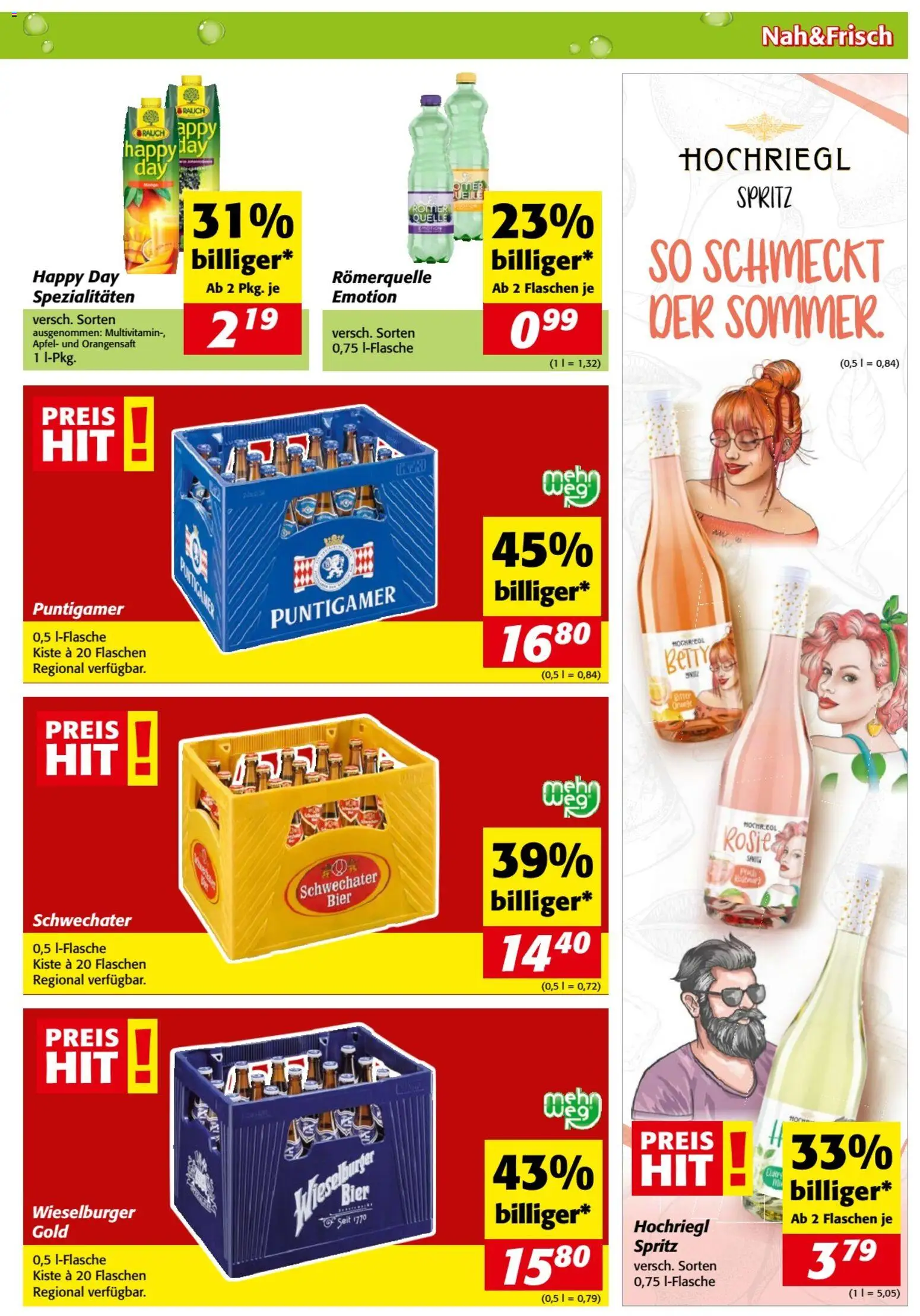 Nah und Frisch Flugblatt gültig ab 08.07.2026 | Seite: 7 | Produkte: Bier, Äpfel, Papier blanc