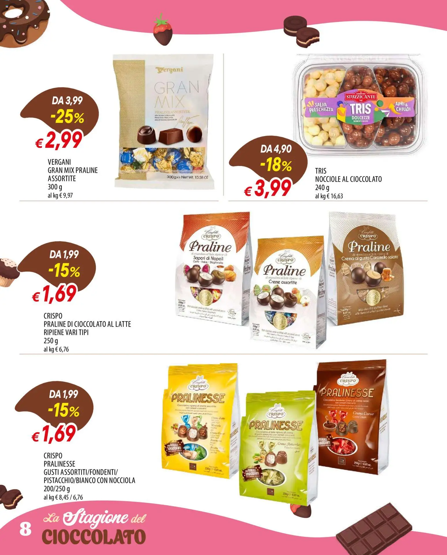 Volantino Galassia del 29/10/2026 | Pagina: 8 | Prodotti: Crema, Cioccolato, Cereali, Latte