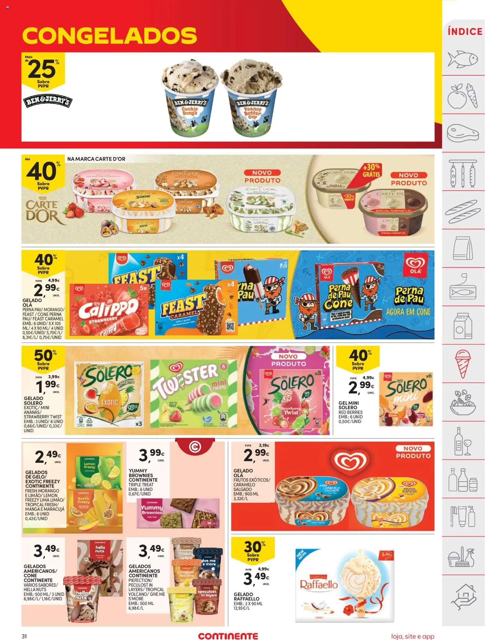 Continente folheto │ válido de 07/07/2026 | Página: 33 | Produtos: Gelado