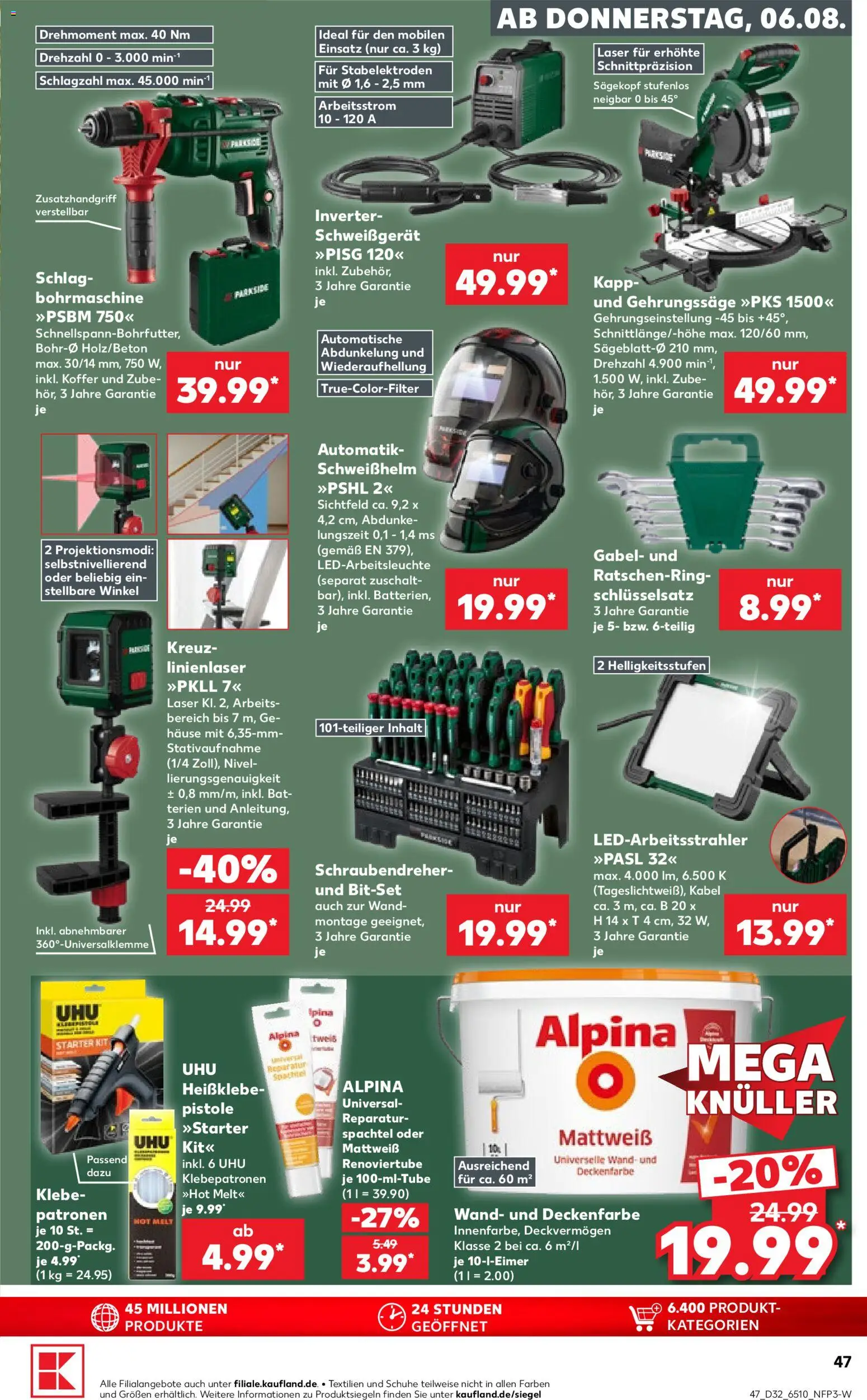 Kaufland Prospekt Bremen – gültig ab 06.08.2026 | Seite: 47 | Produkte: Kabel, Koffer