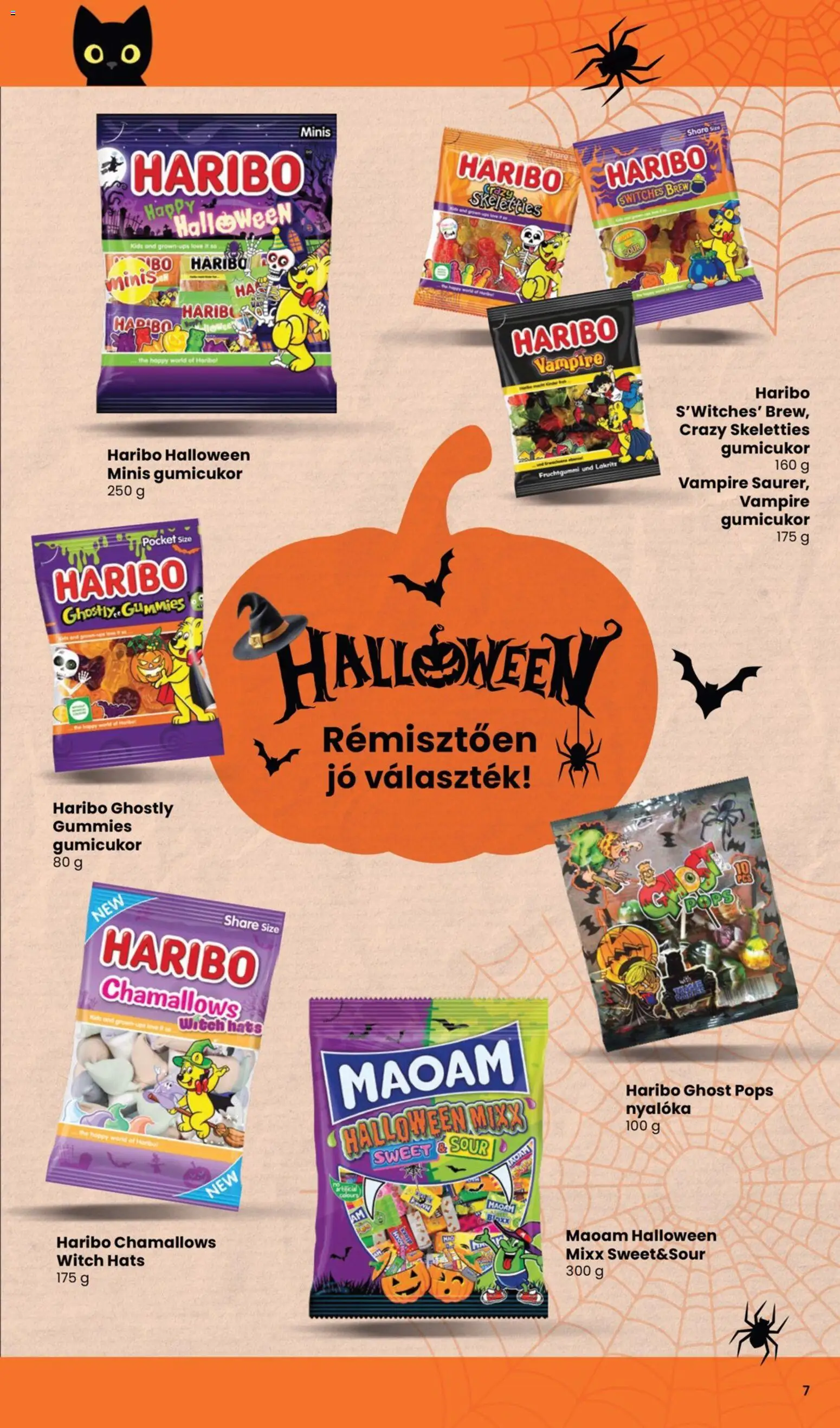 Interspar akciós ujság - amely érvényes a következő dátumtól: 2026.10.01. | Oldal: 7 | Termékek: Haribo, Gumicukor, Nyalóka, Só