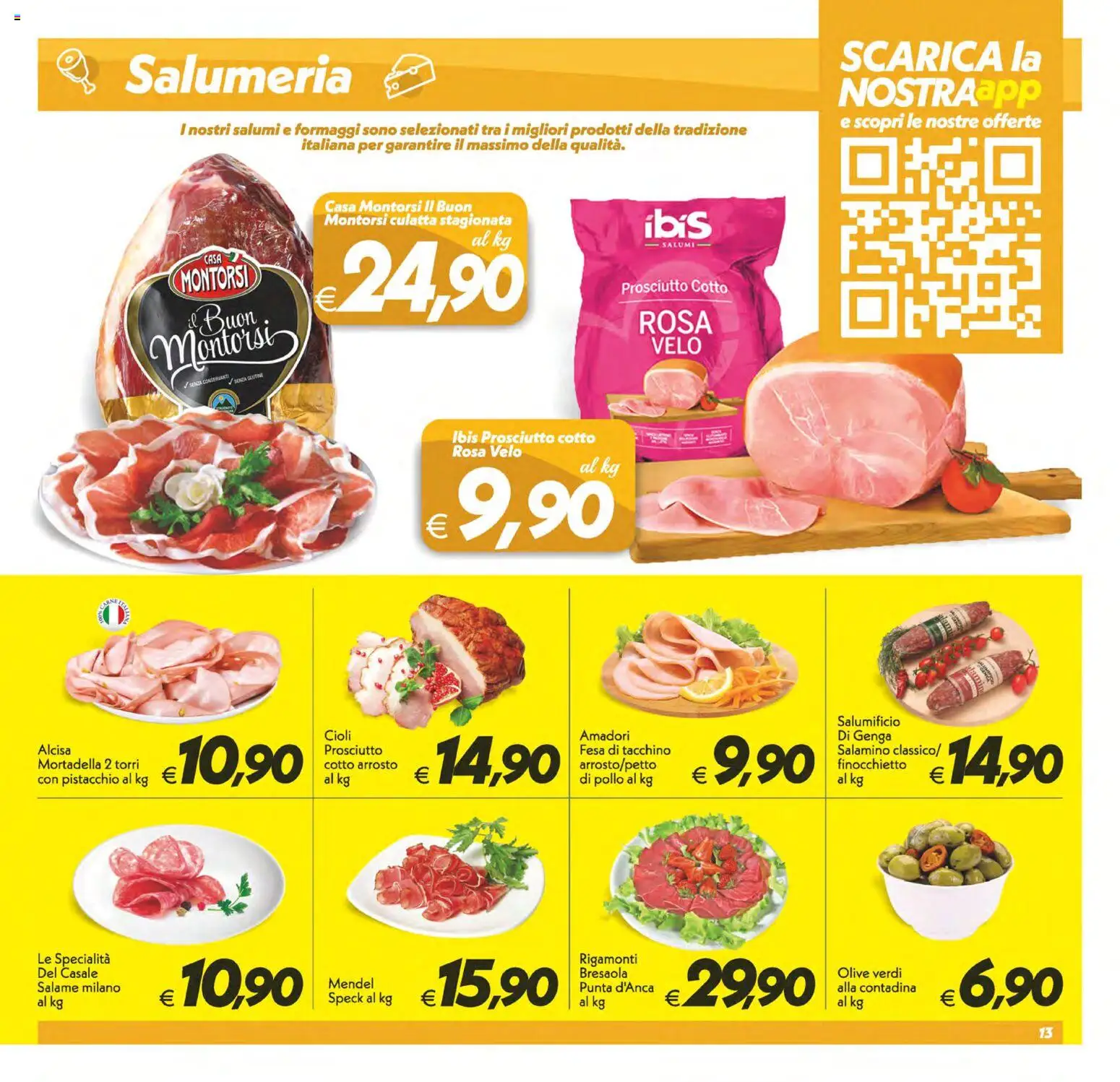 Volantino SuperConveniente del 02/10/2026 | Pagina: 13 | Prodotti: Pollo, Tacchino, Olive, Specialità