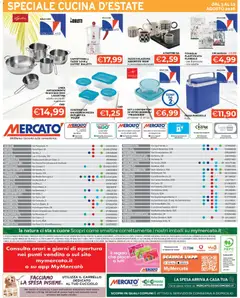 Anteprima del volantino Mercatò volantino valido a partire dal 03/08/2026 | Pagina: 20 | Prodotti: Caffettiera, Frigo portatile, Carrello, Tovaglia