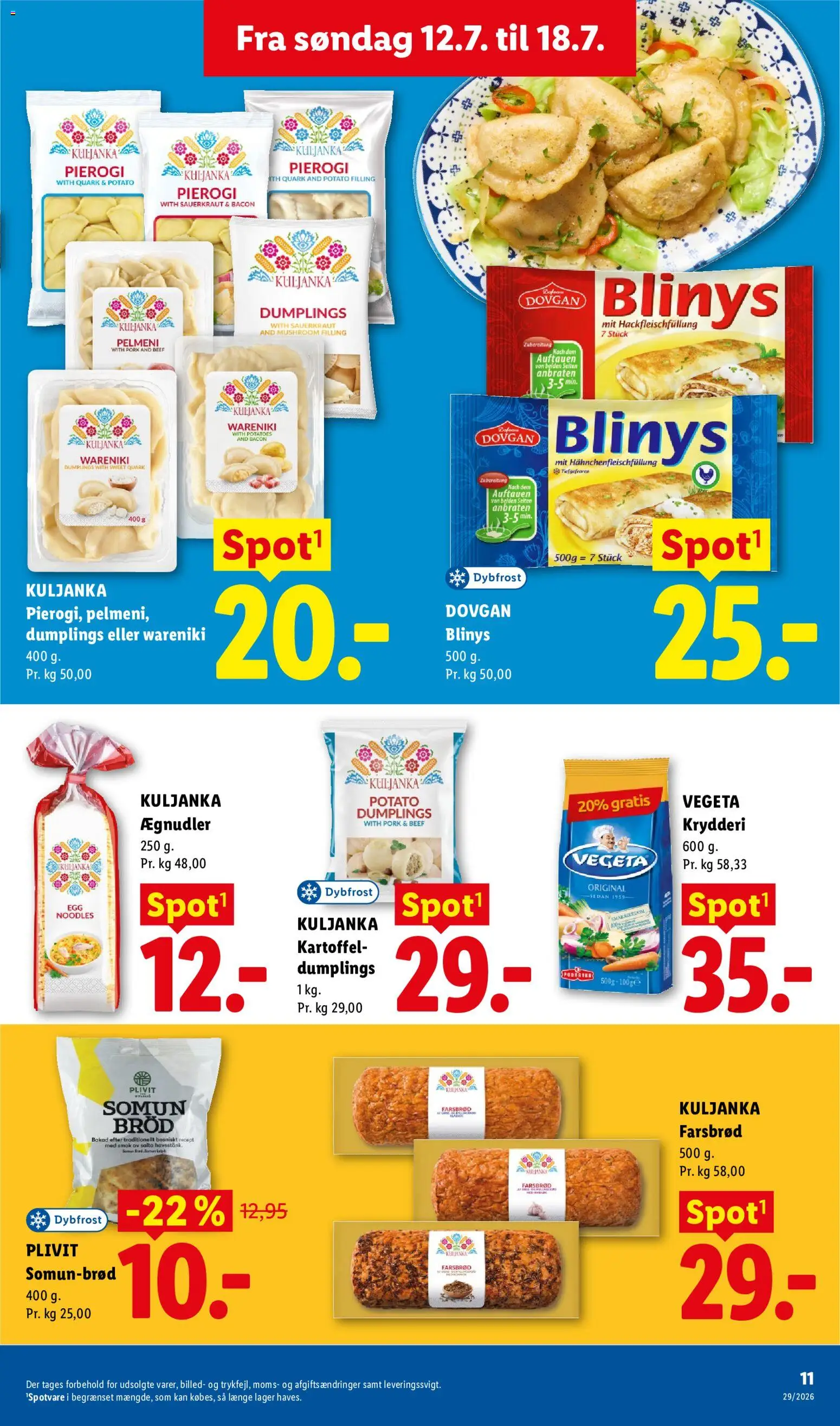 Lidl tilbudsavis – gyldig fra 16/07/2026 | Side: 25 | Produkter: Brød, Bacon, Søm
