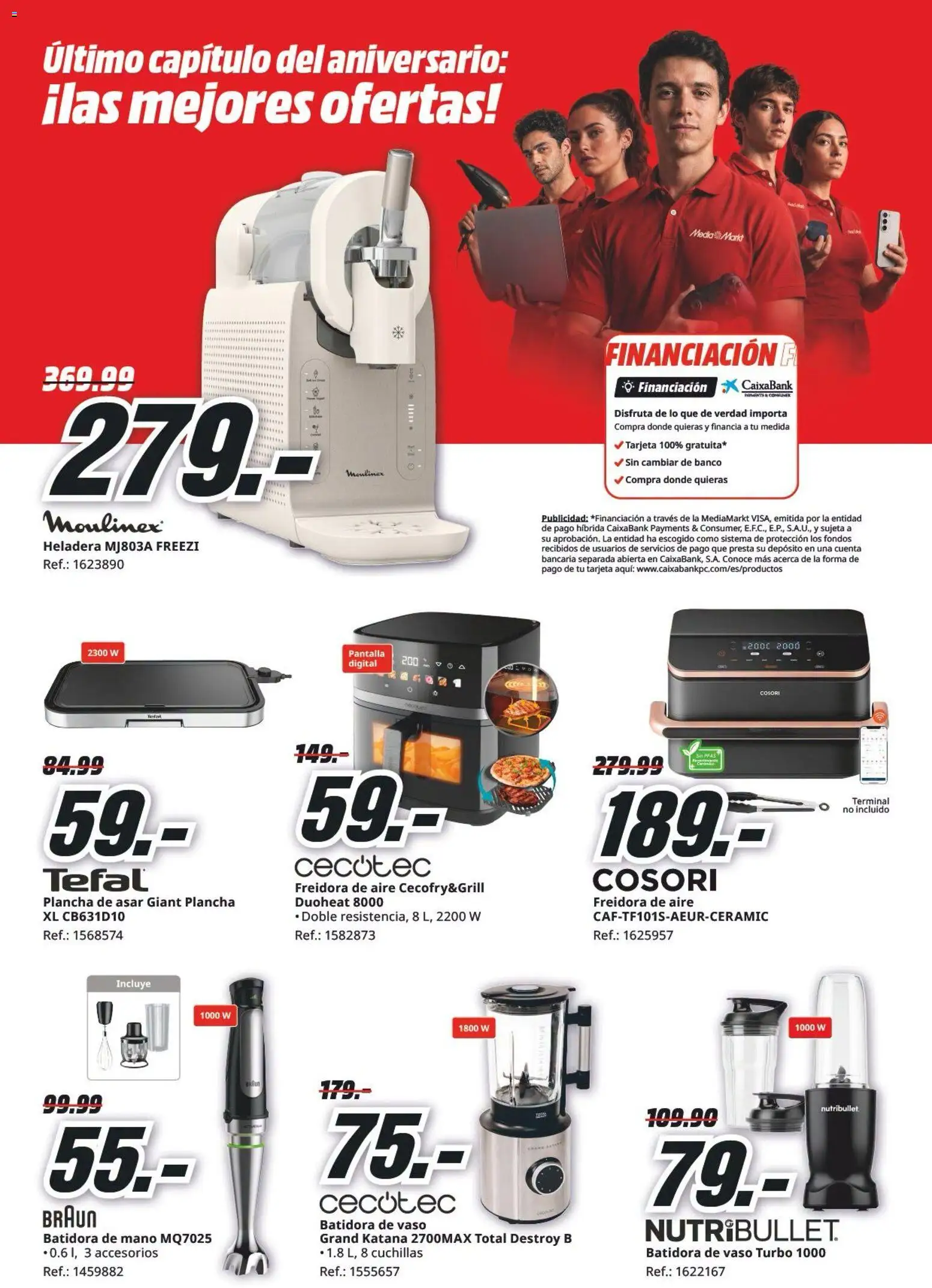 Media Markt folleto │ válido desde el 24/07/2026 | Página: 16 | Productos: Plancha, Plancha de asar, Batidora, Freidora