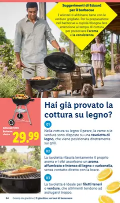 Anteprima del volantino GRILLMEISTER Barbecue sferico, Barbecue sferico valido a partire dal 23.04.2026 | Pagina: 64 | Prodotti: Verdure, Barbecue, Wurstel