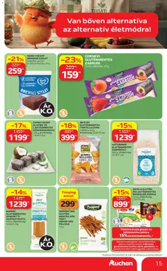 Auchan akciós újság - amely érvényes a következő dátumtól: 2026.07.16. | Oldal: 15