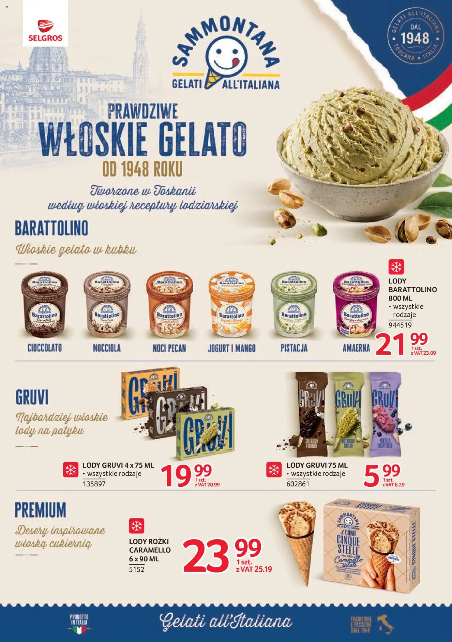 Selgros cash&carry gazetka - Markowe produkty od 30.07.2026 | Strona: 12 | Produkty: Mango, Lody na patyku, Lody rożki, Lody