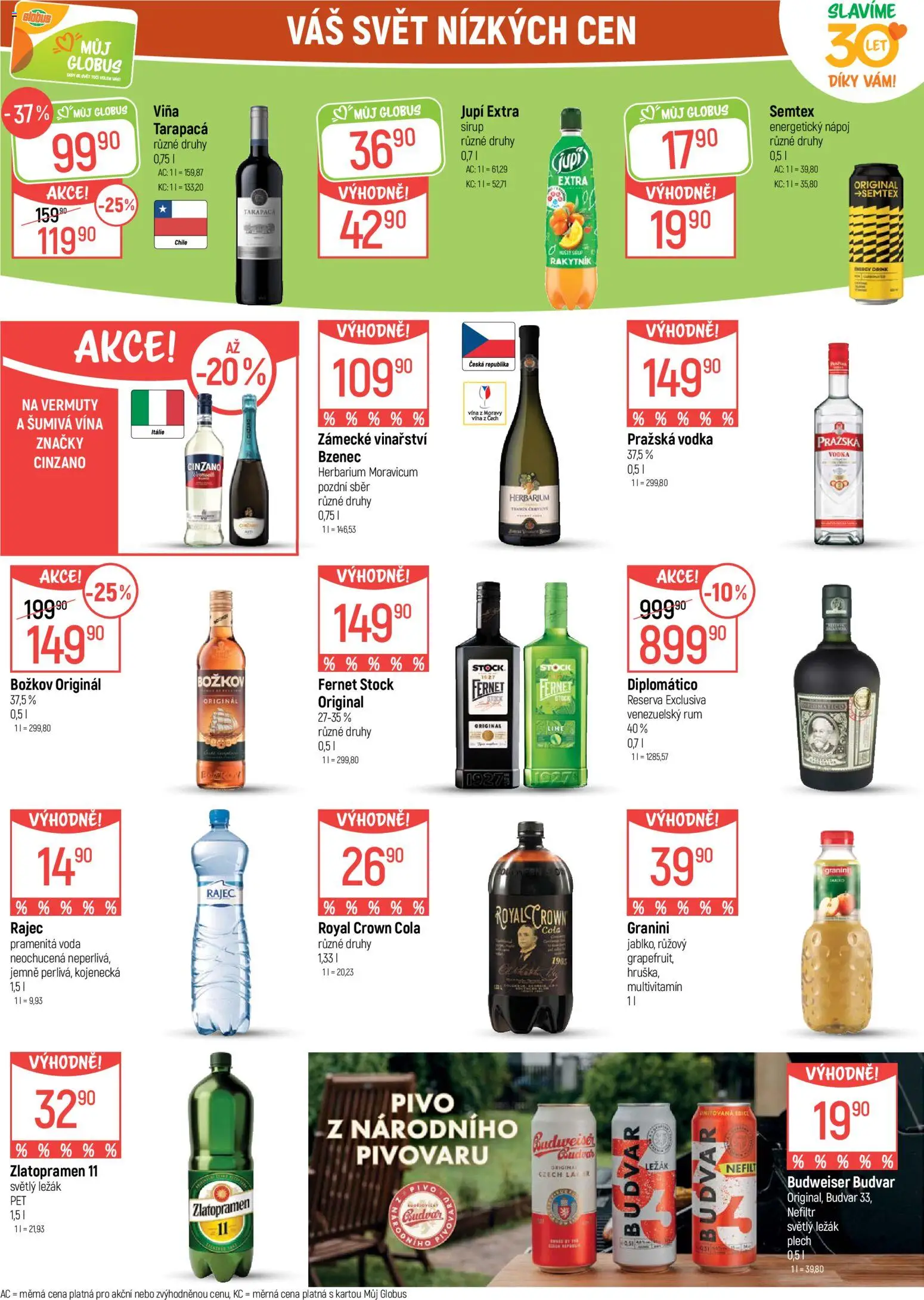 Globus leták od 22.07.2026 | Strana: 27 | Produkty: Globus, Cinzano, Jupí, Pražská vodka