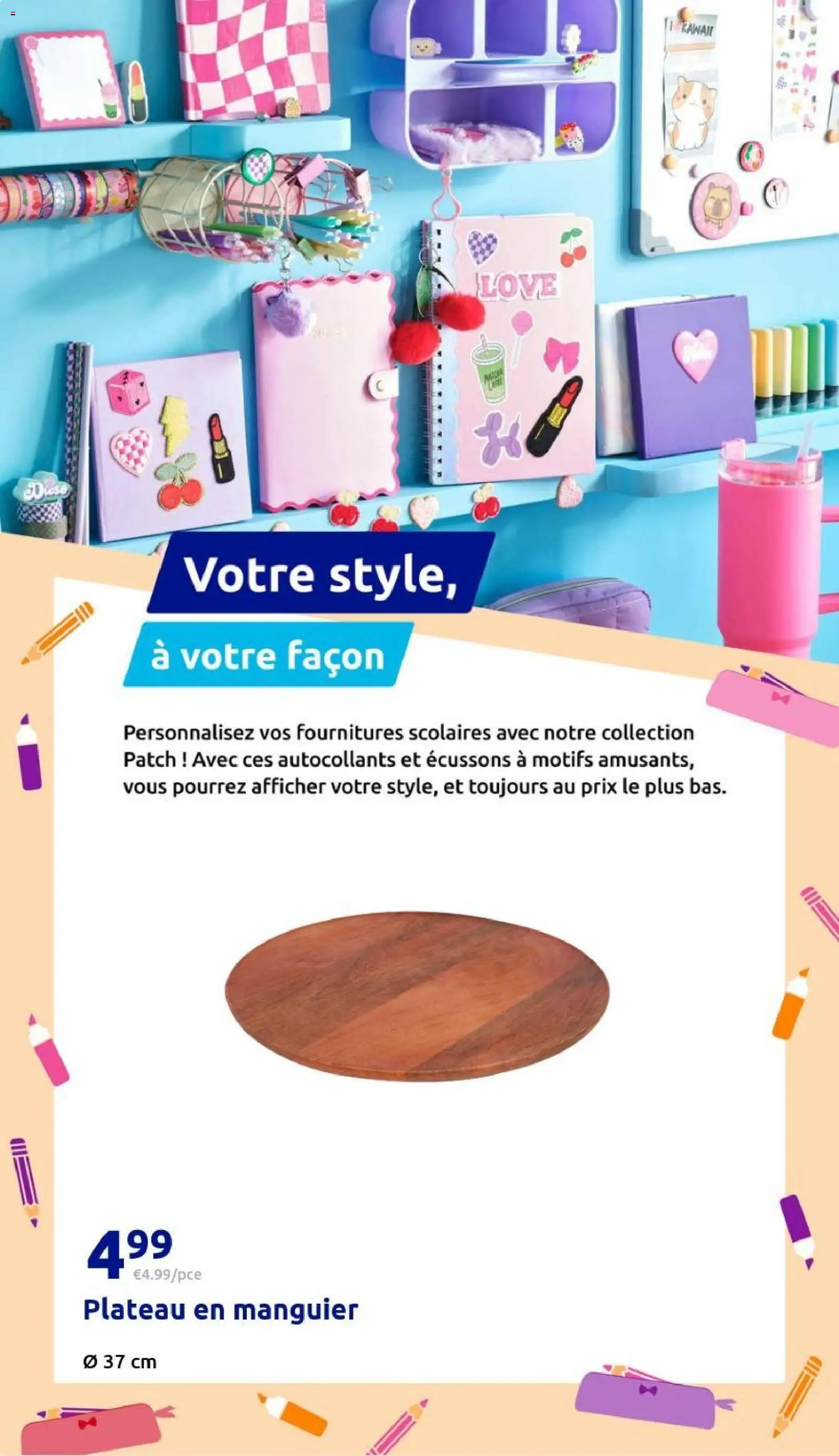 {H1} | Page: 32 | Produits: Autocollants, Plateau