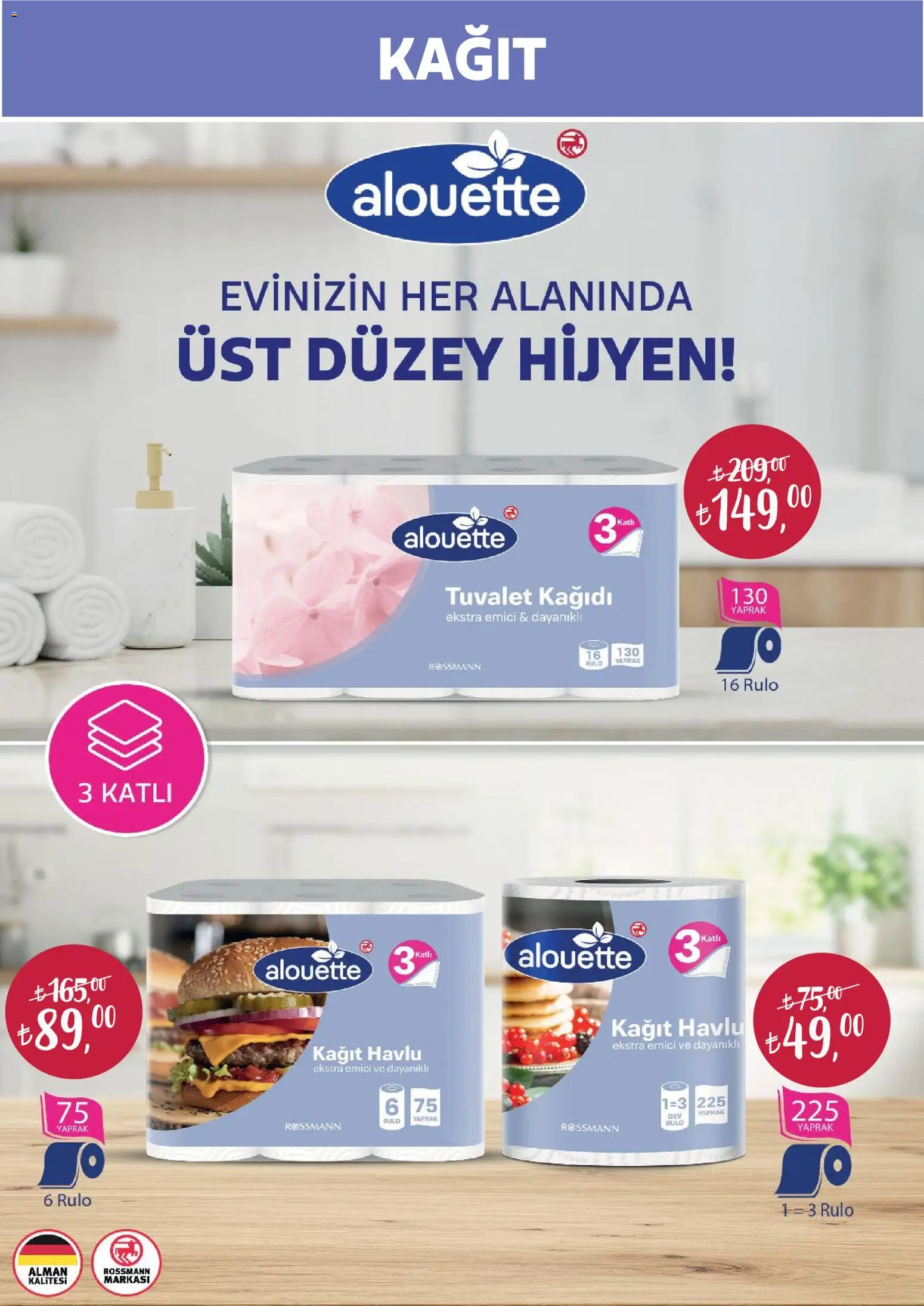 Rossmann - Temiizlik Festivali Kataloğu - 30.04.2026 tarihinden itibaren geçerlidir | Sayfa: 26 | Ürünler: Tuvalet, Kağıt havlu, Tuvalet kağıdı