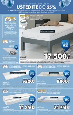 Jysk katalog - pregled Jysk kataloga - važi od 22.04.2026 | Strana: 14 | Proizvode: Dušek, Posteljine