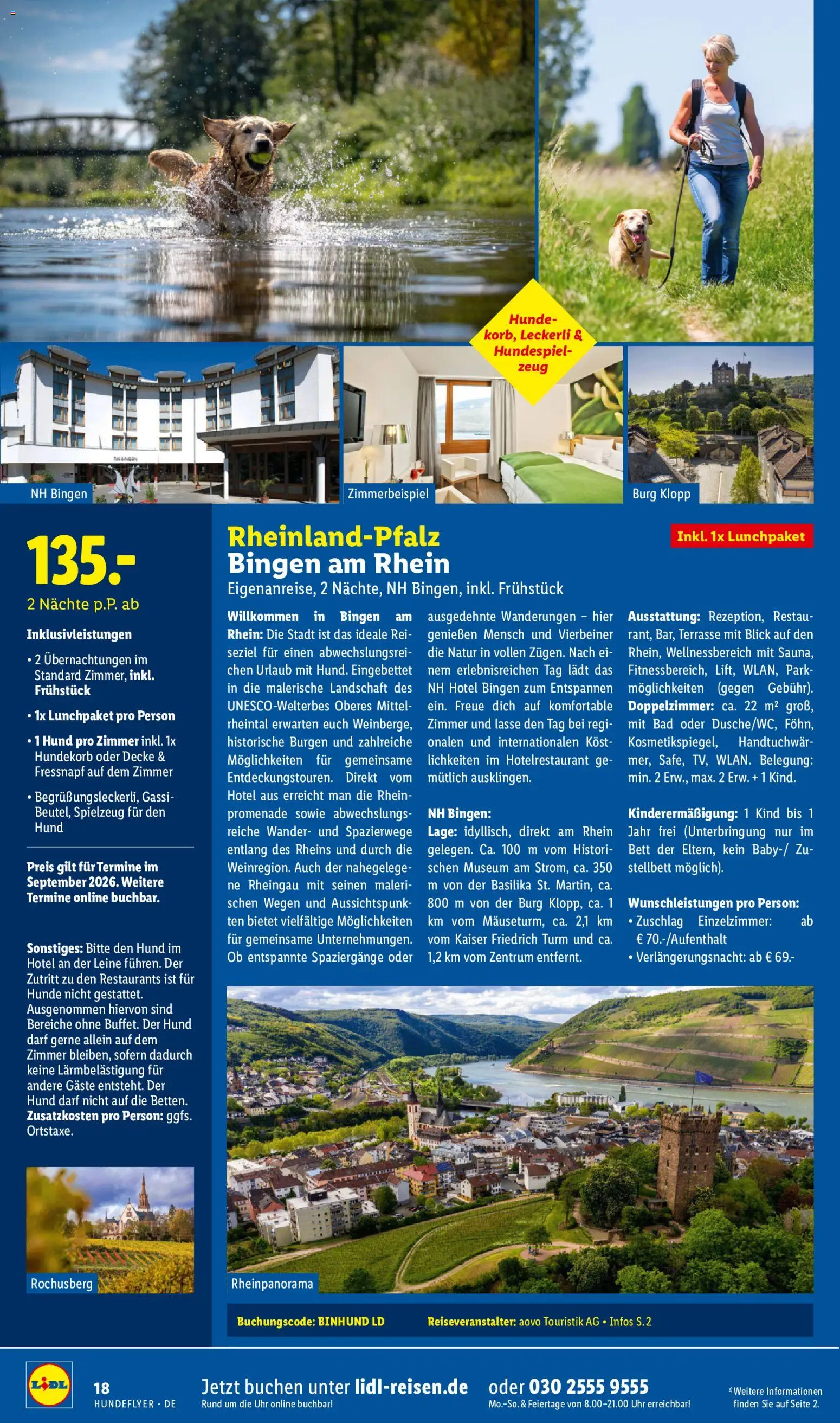 Lidl Reisen Hundeflyer – gültig ab 29.07.2026 | Seite: 18 | Produkte: Bett, Decke, Bad, Uhr