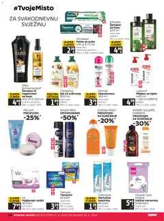 Tommy Katalog - Pregled kataloga iz trgovine Tommy, vrijedi od 14.05.2026 | Stranica: 28 | Proizvodi: Tamponi, Mlijeko, Nivea, Garnier