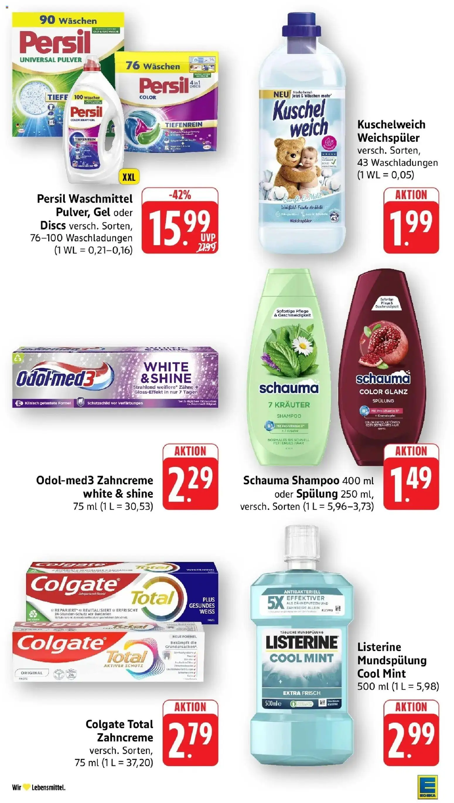 Edeka Prospekt Bad Kreuznach – gültig ab 28.09.2026 | Seite: 34 | Produkte: Schauma shampoo, Spülung, Waschmittel, Persil