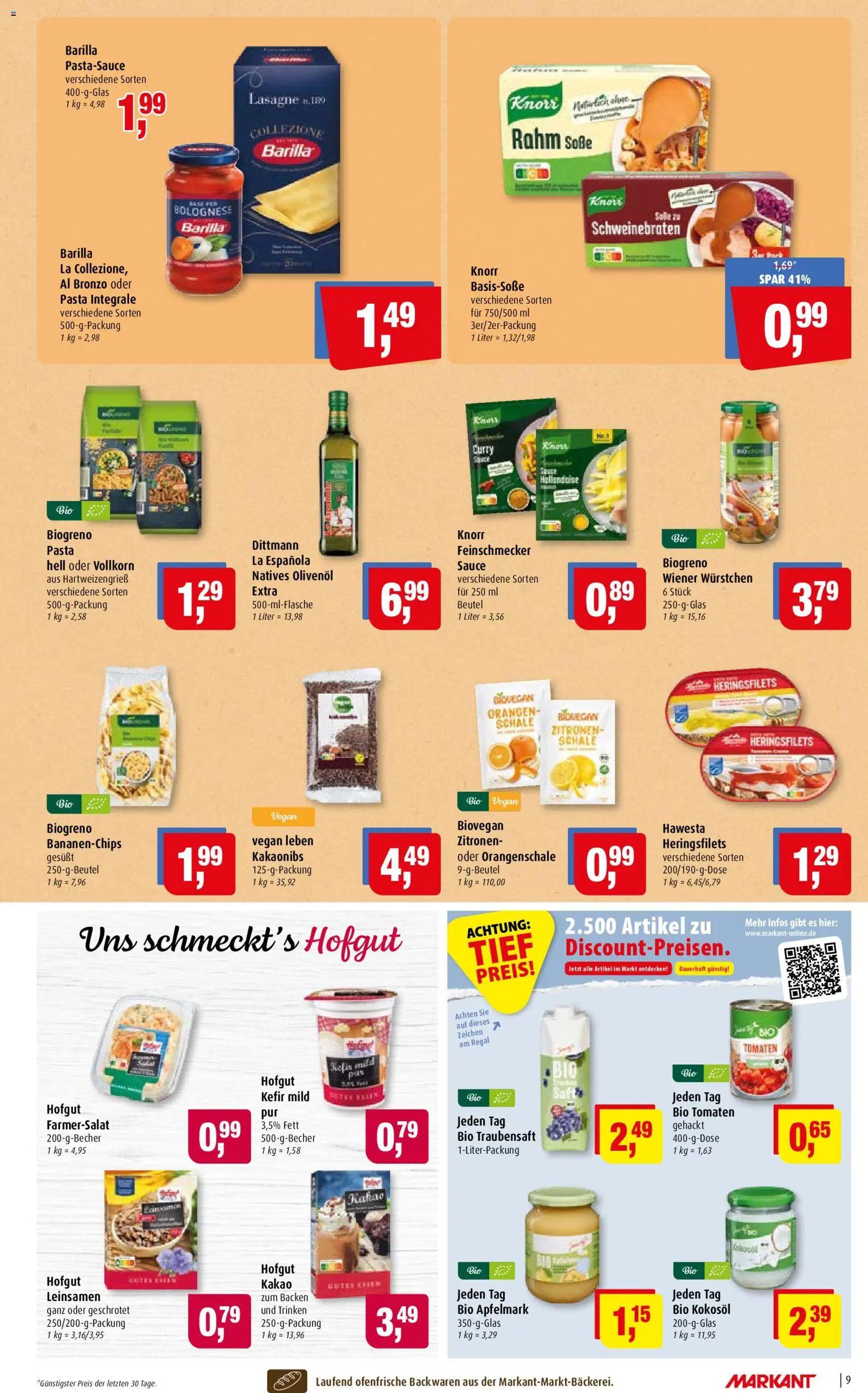 Markant Prospekt – gültig ab 17.08.2026 | Seite: 9 | Produkte: Kefir, Regal, Tomaten, Zitronen