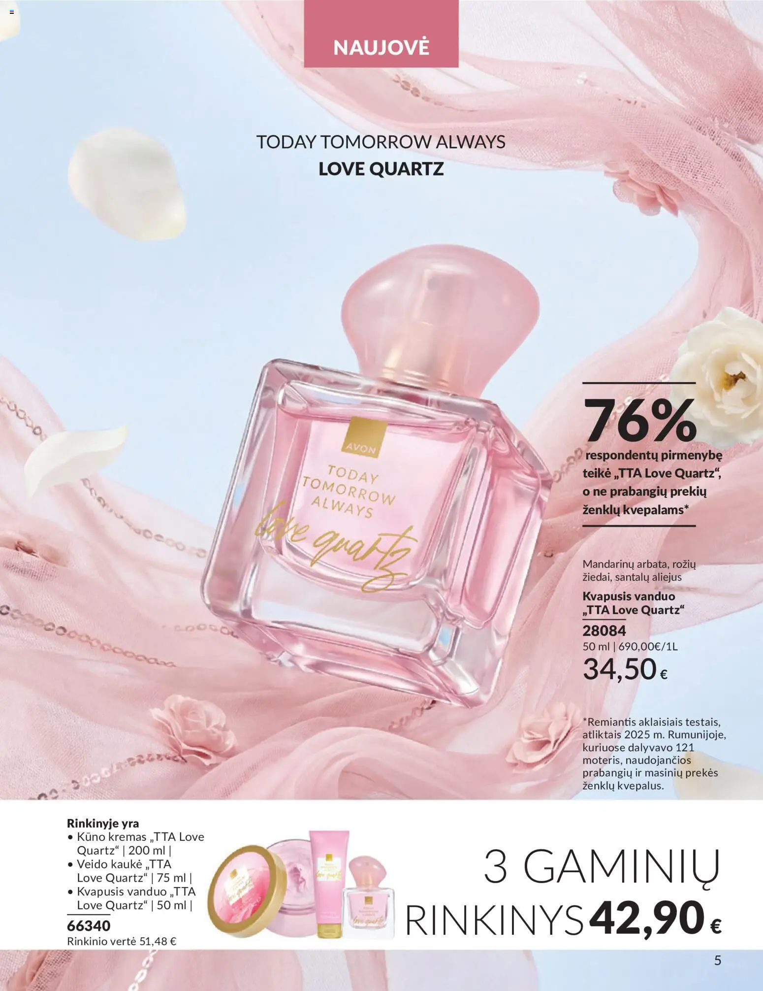 AVON akcijos nuo 2026.05.01 | Puslapis: 5 | Prekių: Kvapusis vanduo, Vanduo, Kremas, Kūno kremas