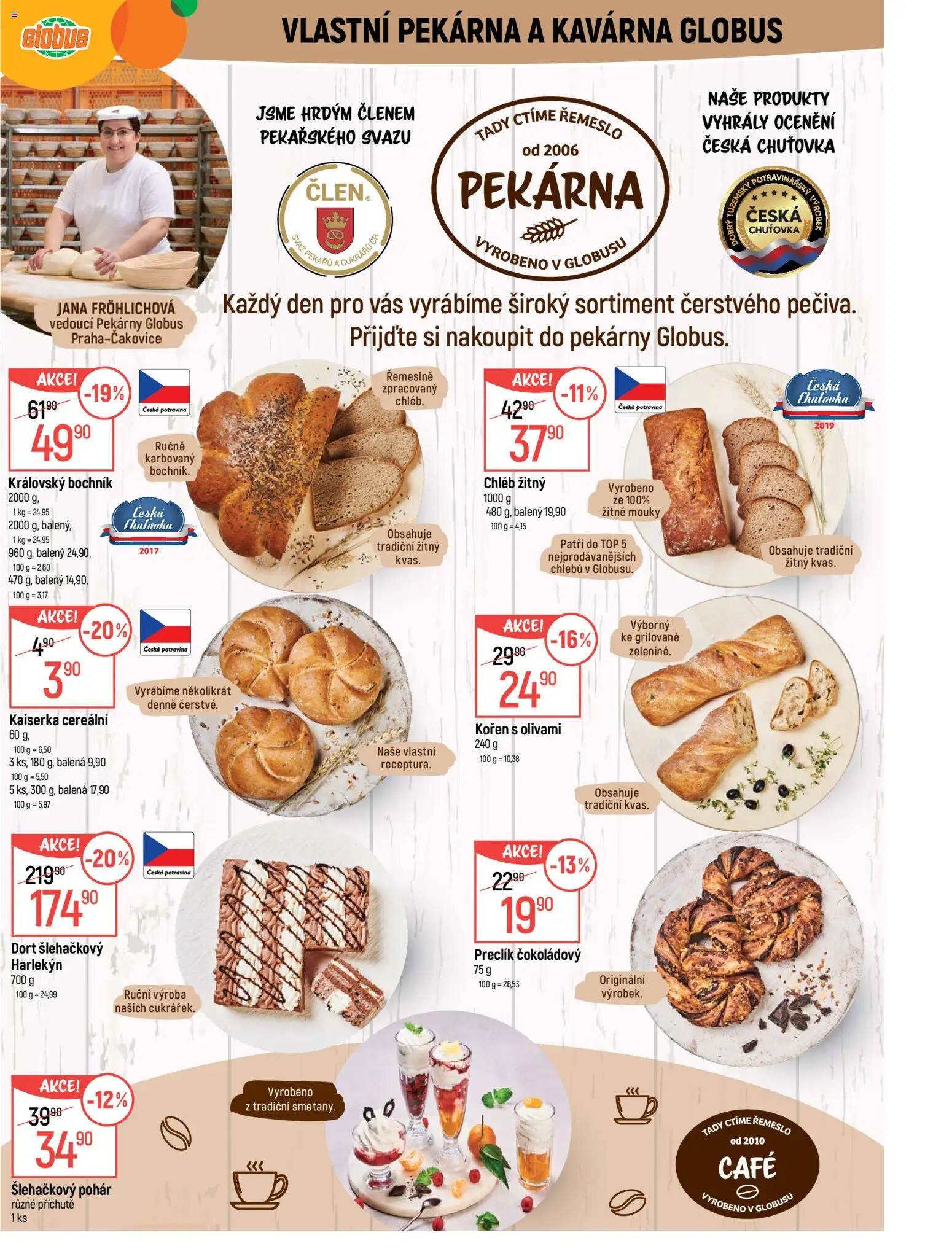 Globus leták od 02.09.2026 | Strana: 7 | Produkty: Kaiserka, Chléb, Pohár, Dort