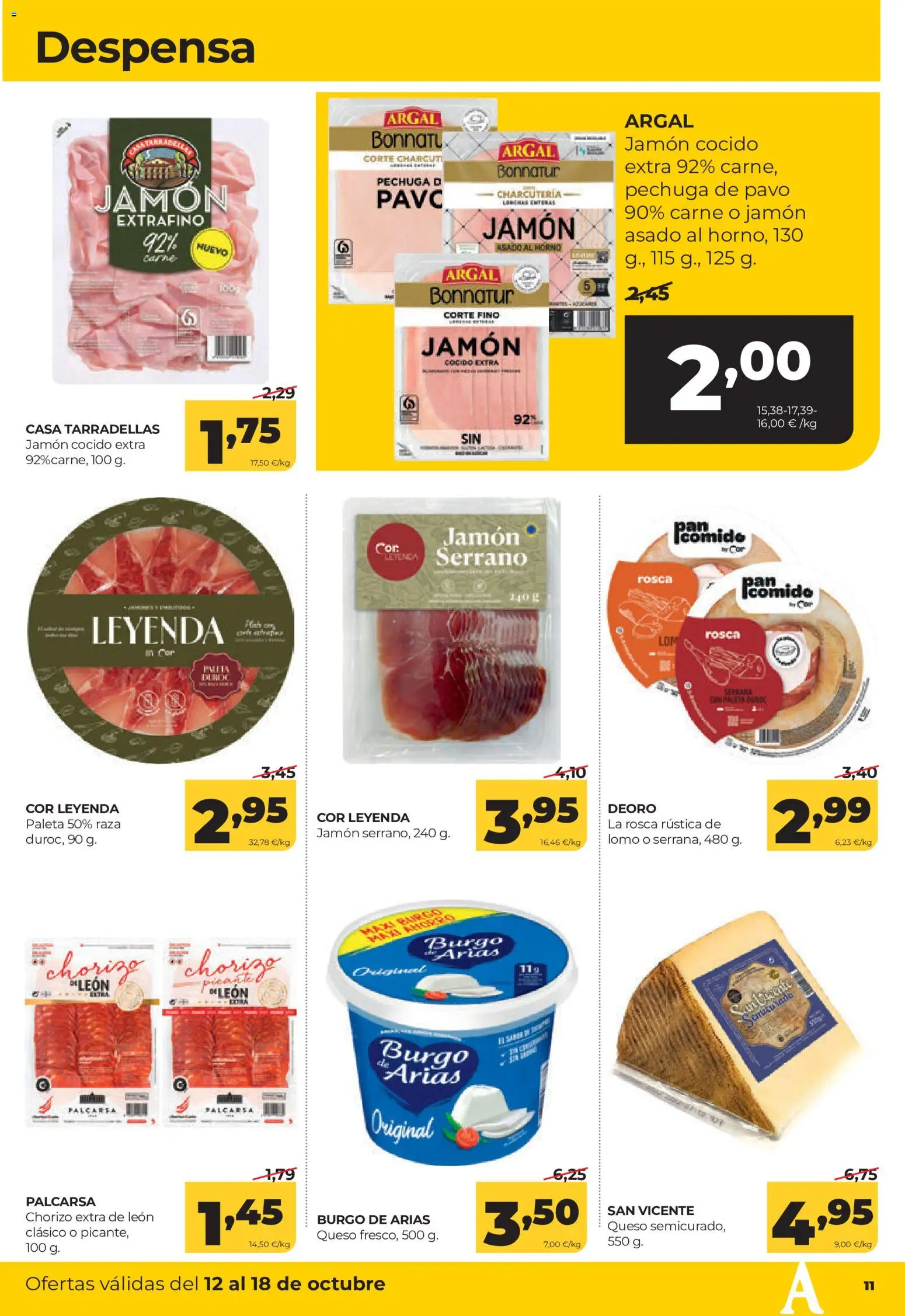 Alimerka folleto Castilla y León │ válido desde el 12/10/2026 | Página: 13 | Productos: Lomo, Jamón, Horno, Pavo