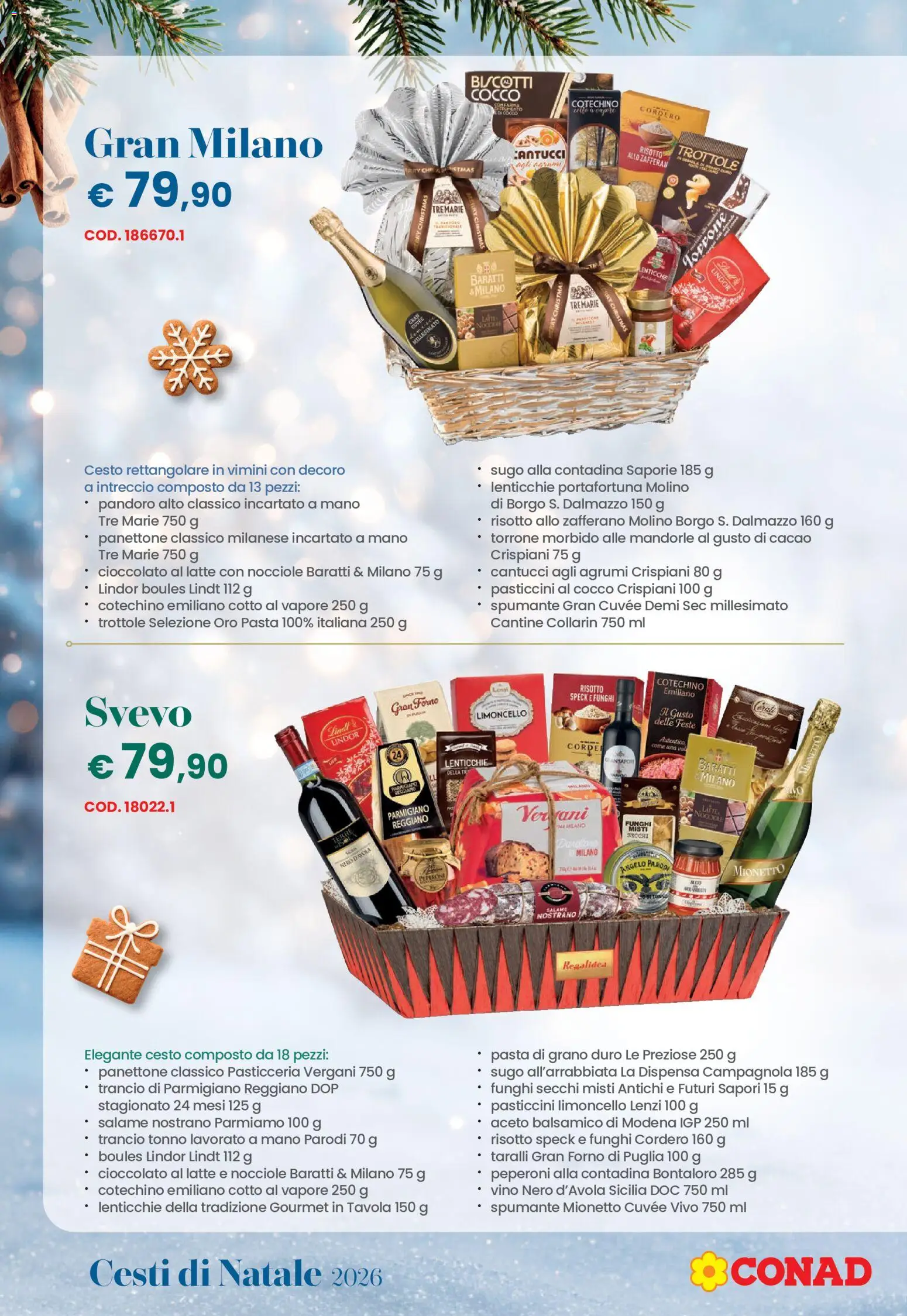 Volantino Conad del 26/10/2026 | Pagina: 20 | Prodotti: Cioccolato, Pasticcini, Lenticchie, Cacao