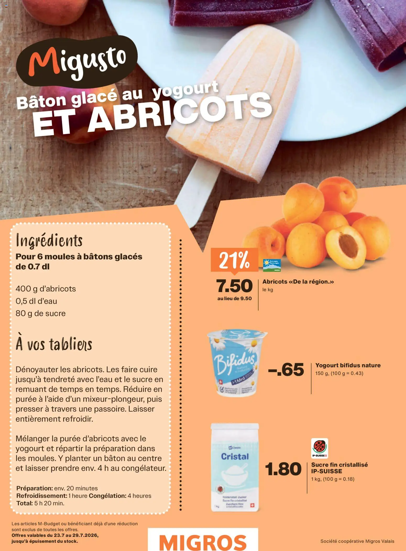 Migros aktionen Magazine FR – gültig ab 22.07.2026 | Seite: 34 | Produkte: Glace